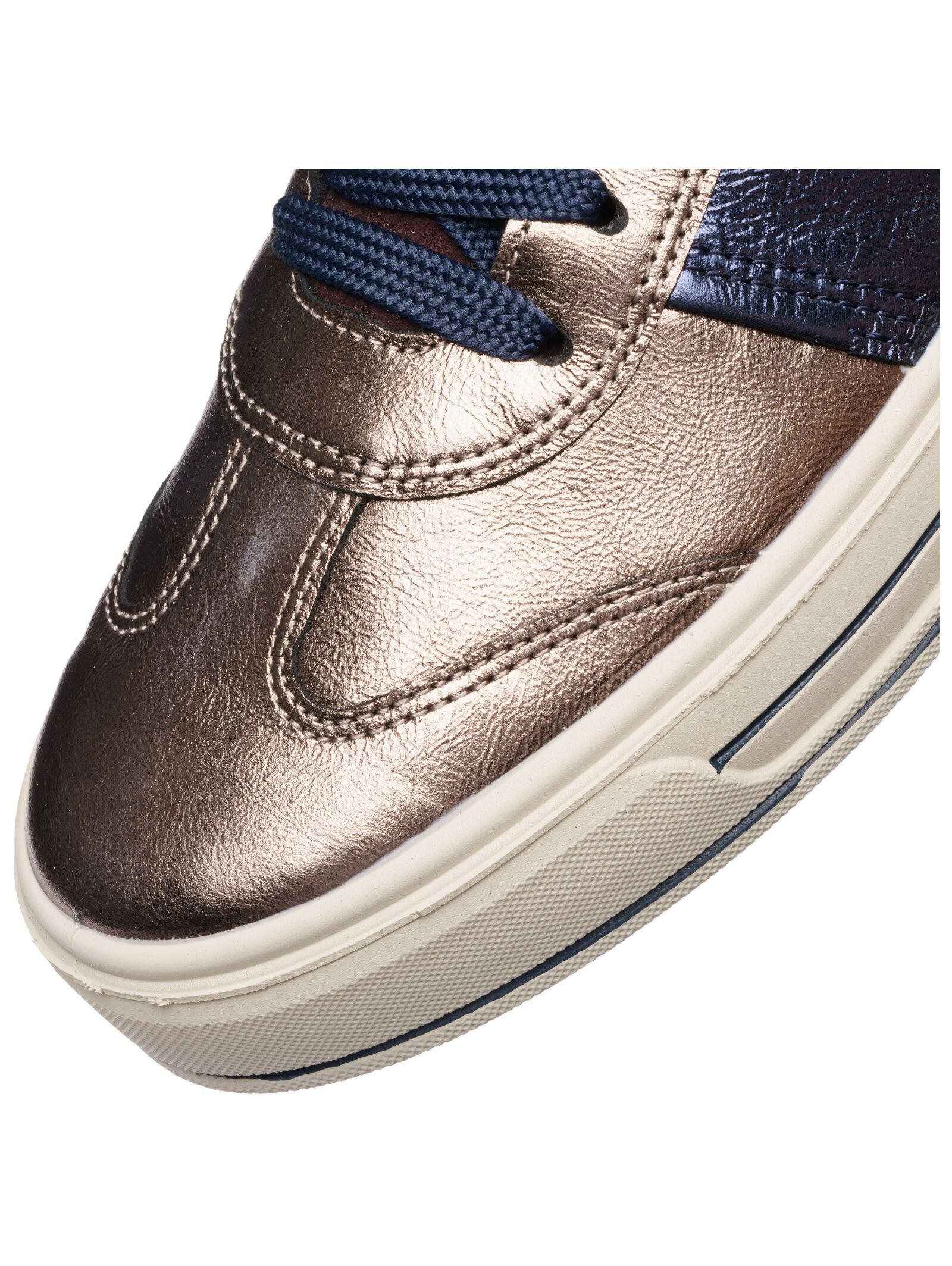 Sneaker ARA "Ara Sneaker Glattleder", Damen, Gr. 43, cashmere, Glattleder, Schuhe Sneaker 2