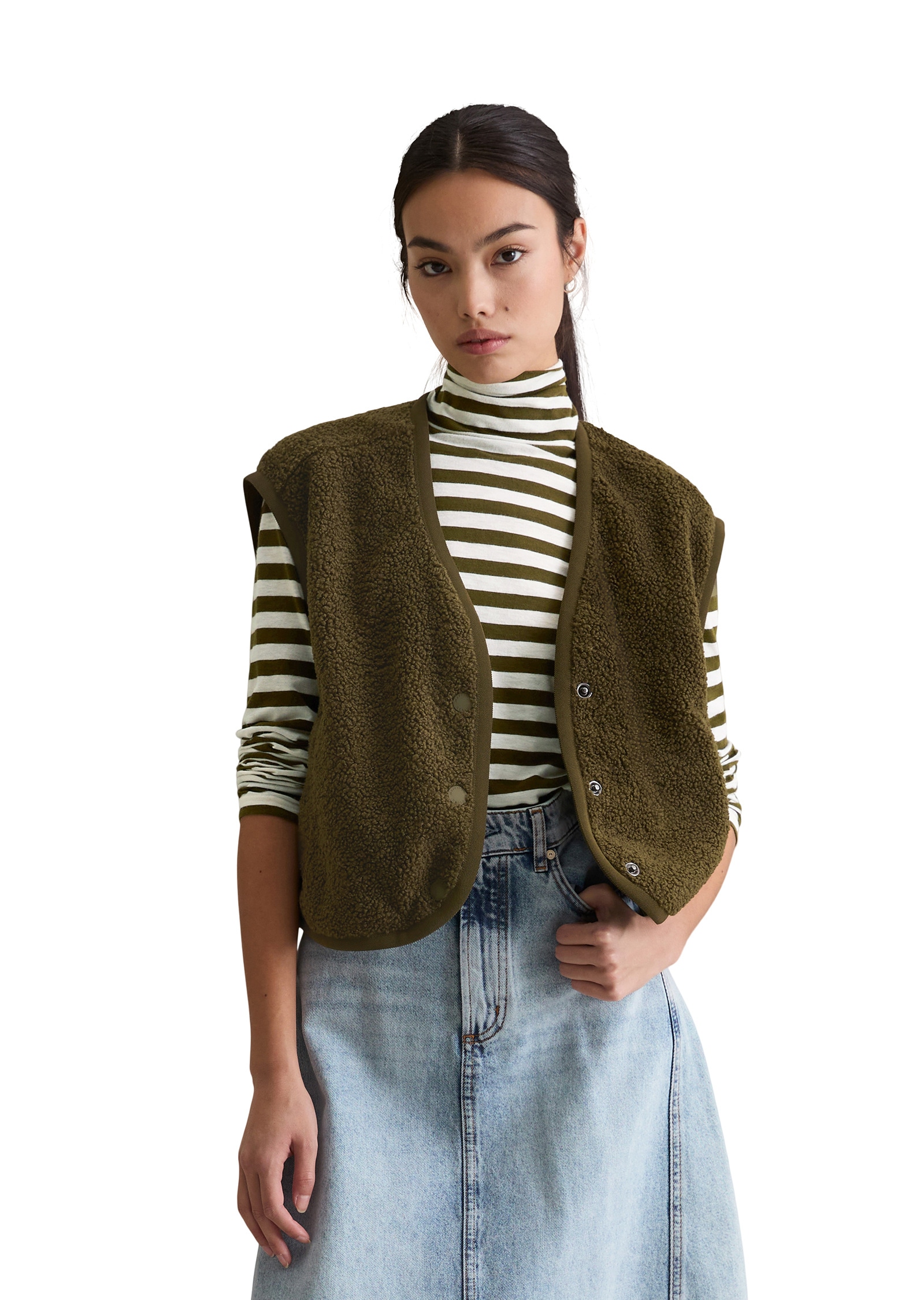 Marc O'Polo DENIM Sweatweste »aus recyceltem Polyester«