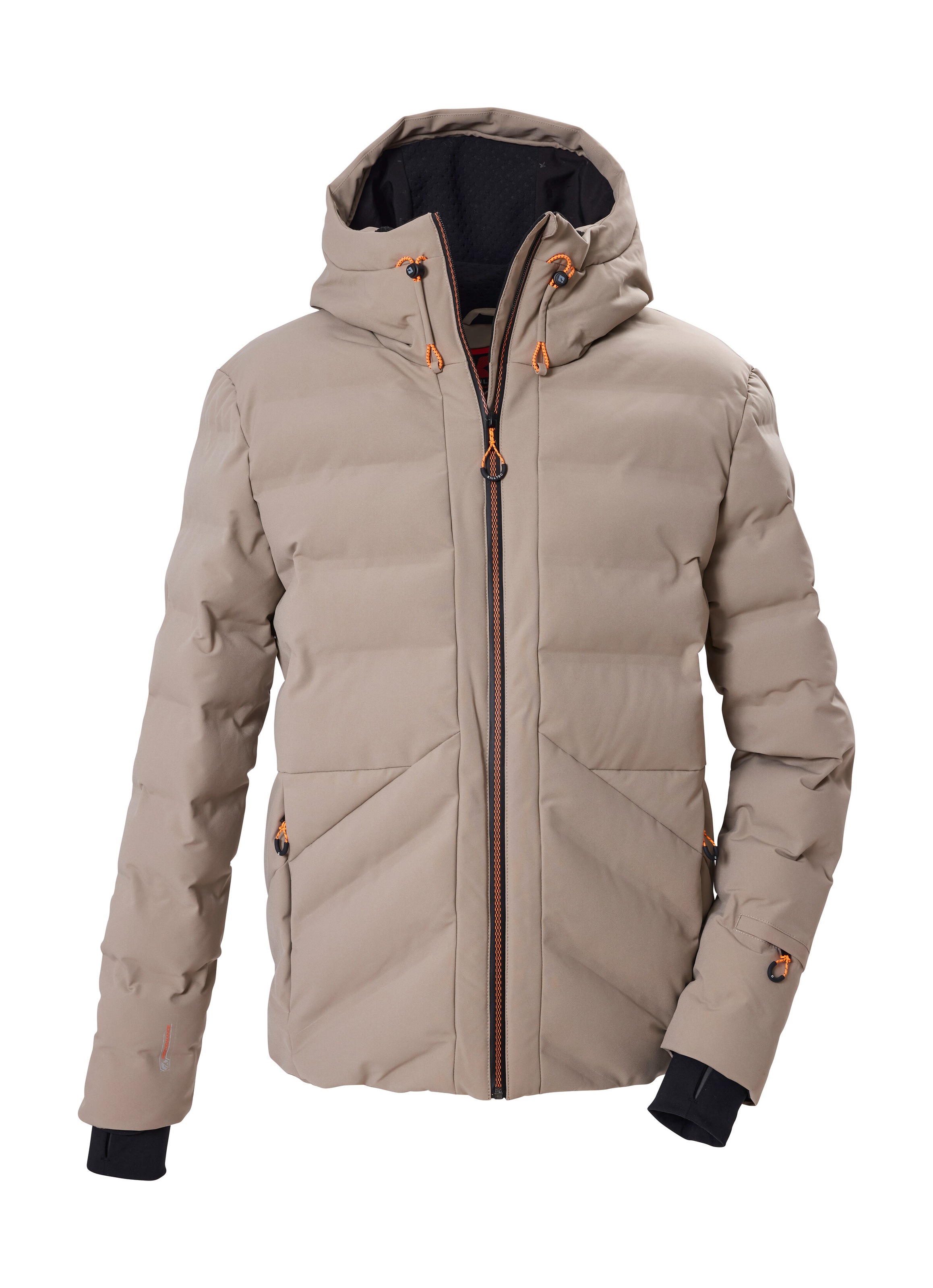 Killtec Skijacke "KSW 71 MN SKI JCKT" Wasserabweisende Steppjacke mit regulierbarer Kapuze