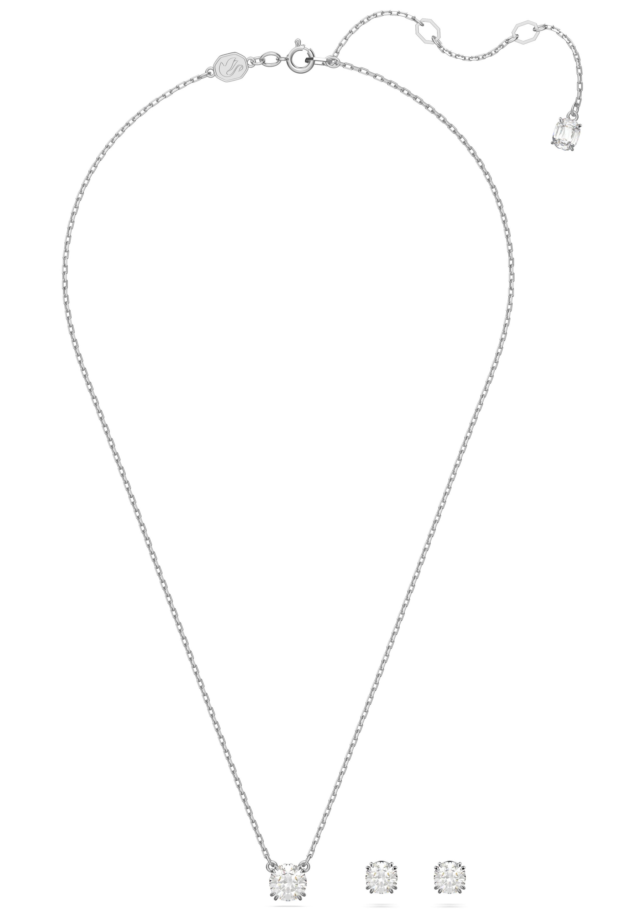 Swarovski Schmuckset »Stilla Round Set, 5647663«, (Set, 3 tlg.), mit Swarovski® Kristallen