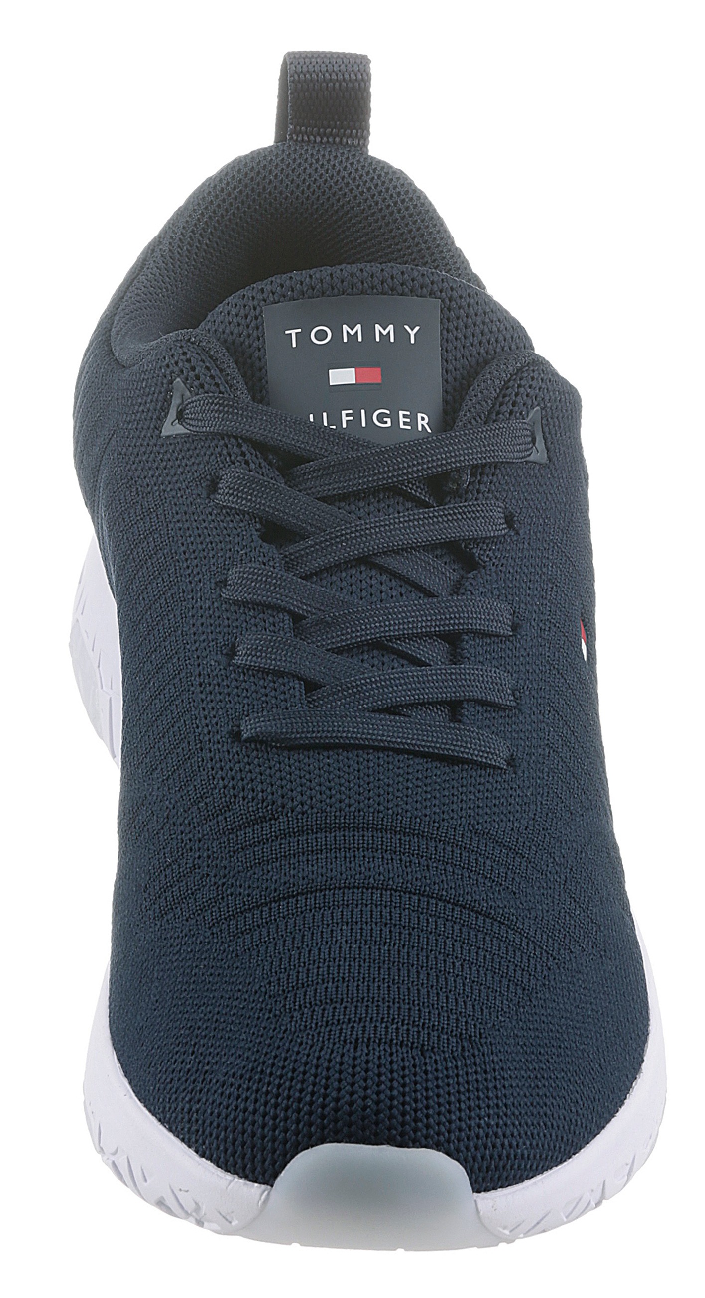 Tommy Hilfiger Sneaker "CORPORATE KNIT RIB RUNNER", Freizeitschuh, Halbschu günstig online kaufen