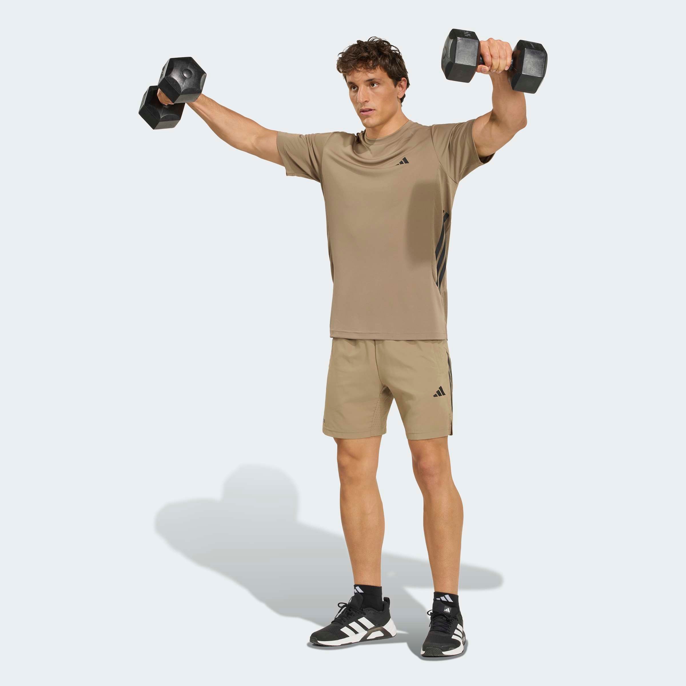 adidas Performance T-Shirt »TECH ESSENTIALS WORKOUT 3-STREIFEN«