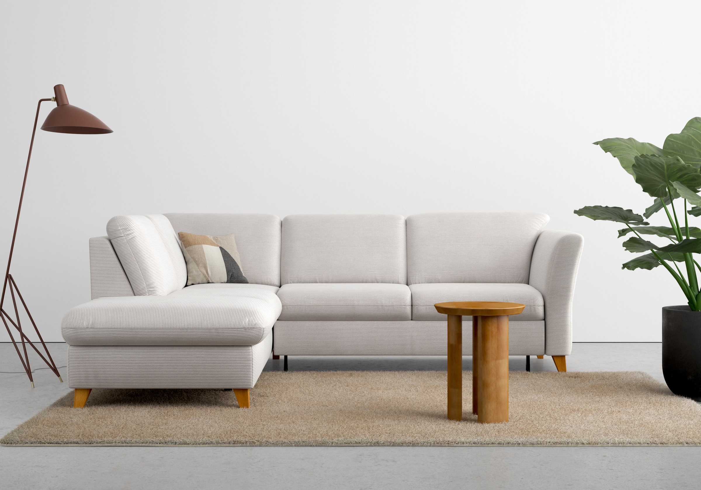 Home affaire Ecksofa »Trelleborg L-Form«, wahlweise mit Bettfunktion und Bettkasten, inkl. Federkern-Polsterung