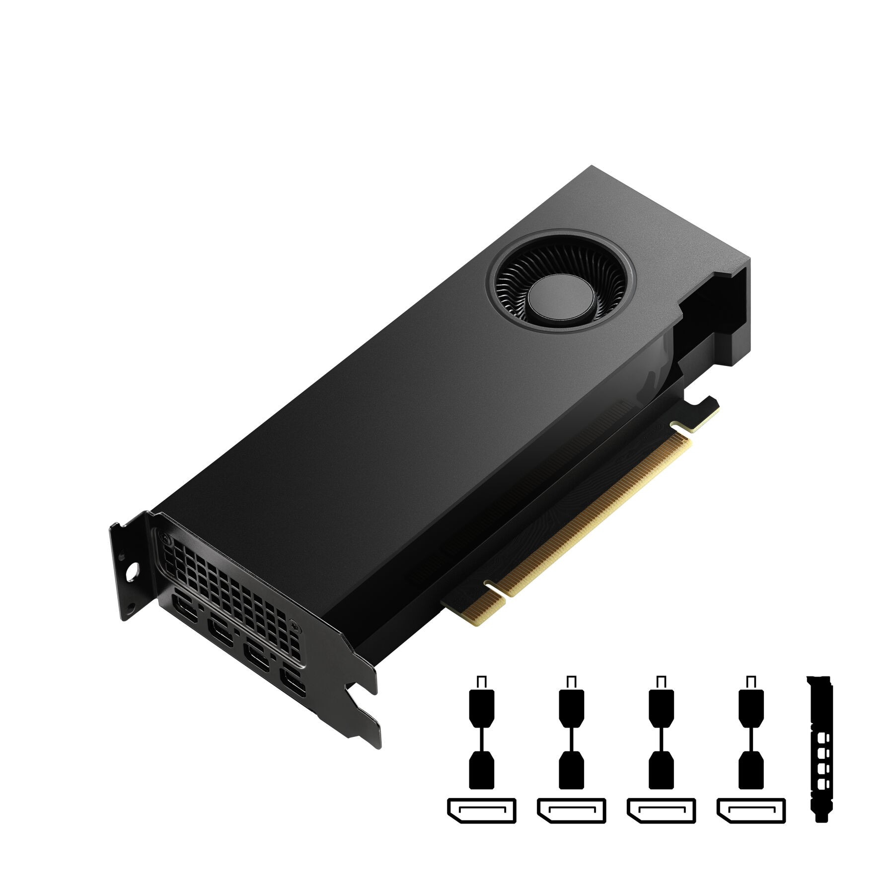 PNY Grafikkarte »VCNRTX4000ADALP-PB«