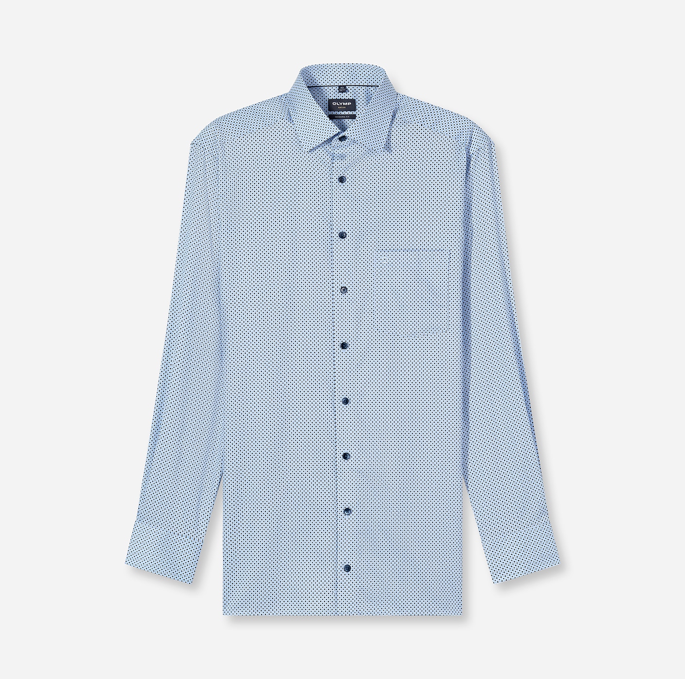 OLYMP Langarmhemd »Luxor« Businesshemd, comfort fit, New-Kentkragen, extra langer Arm