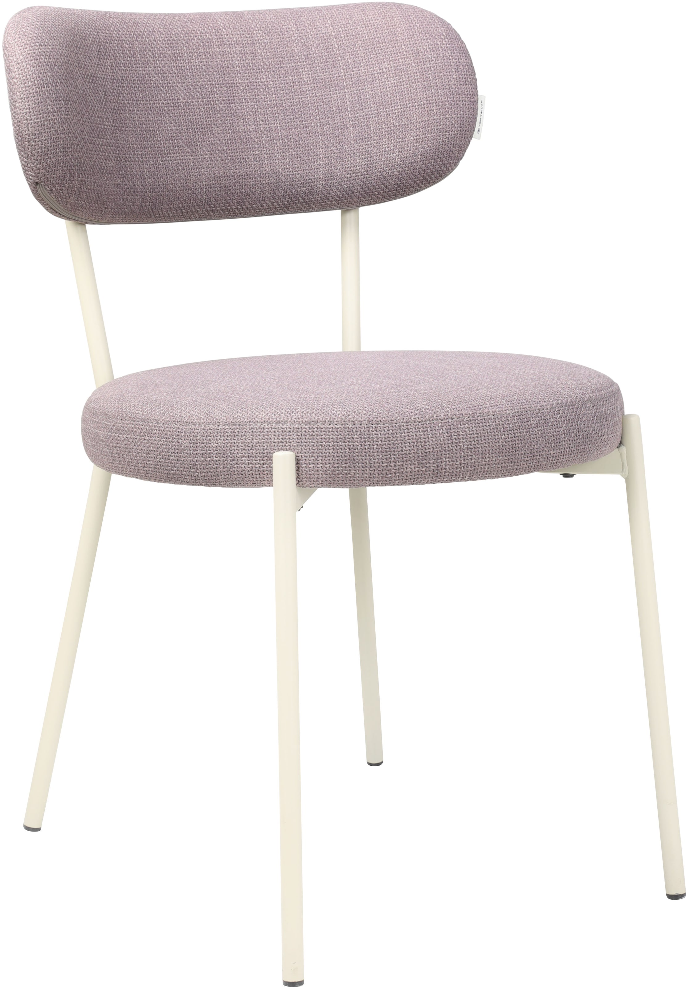 TOM TAILOR HOME 4-Fußstuhl »SOFT PAD CHAIR«, (Set), 2 St., Webstoff, Esszimmerstuhl, 4-Fußgestell, mit Rückenausschnitt