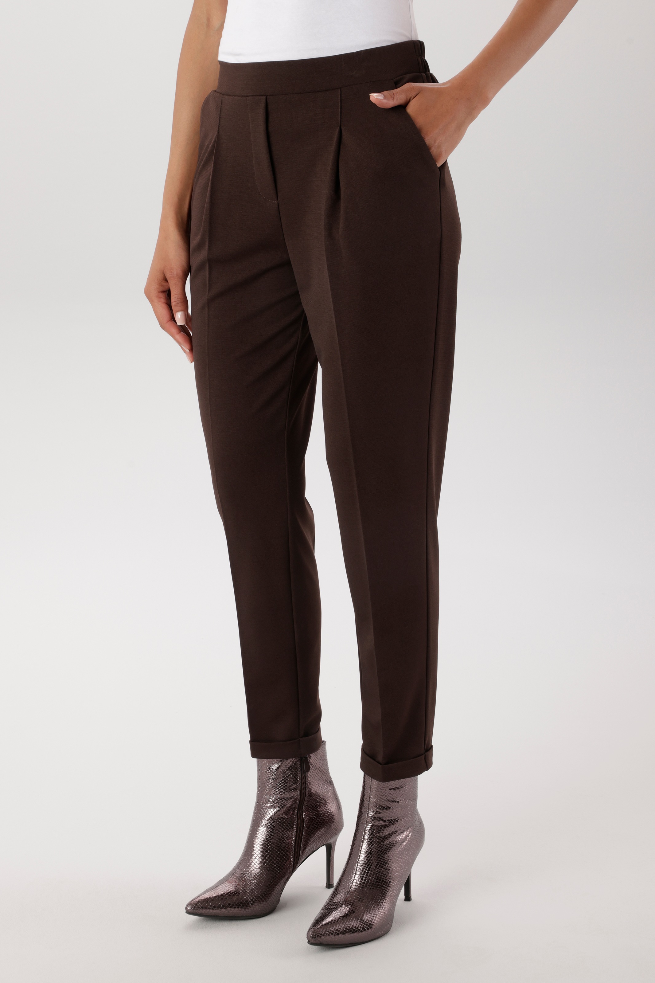 Aniston SELECTED Schlupfhose mit Bundfalten