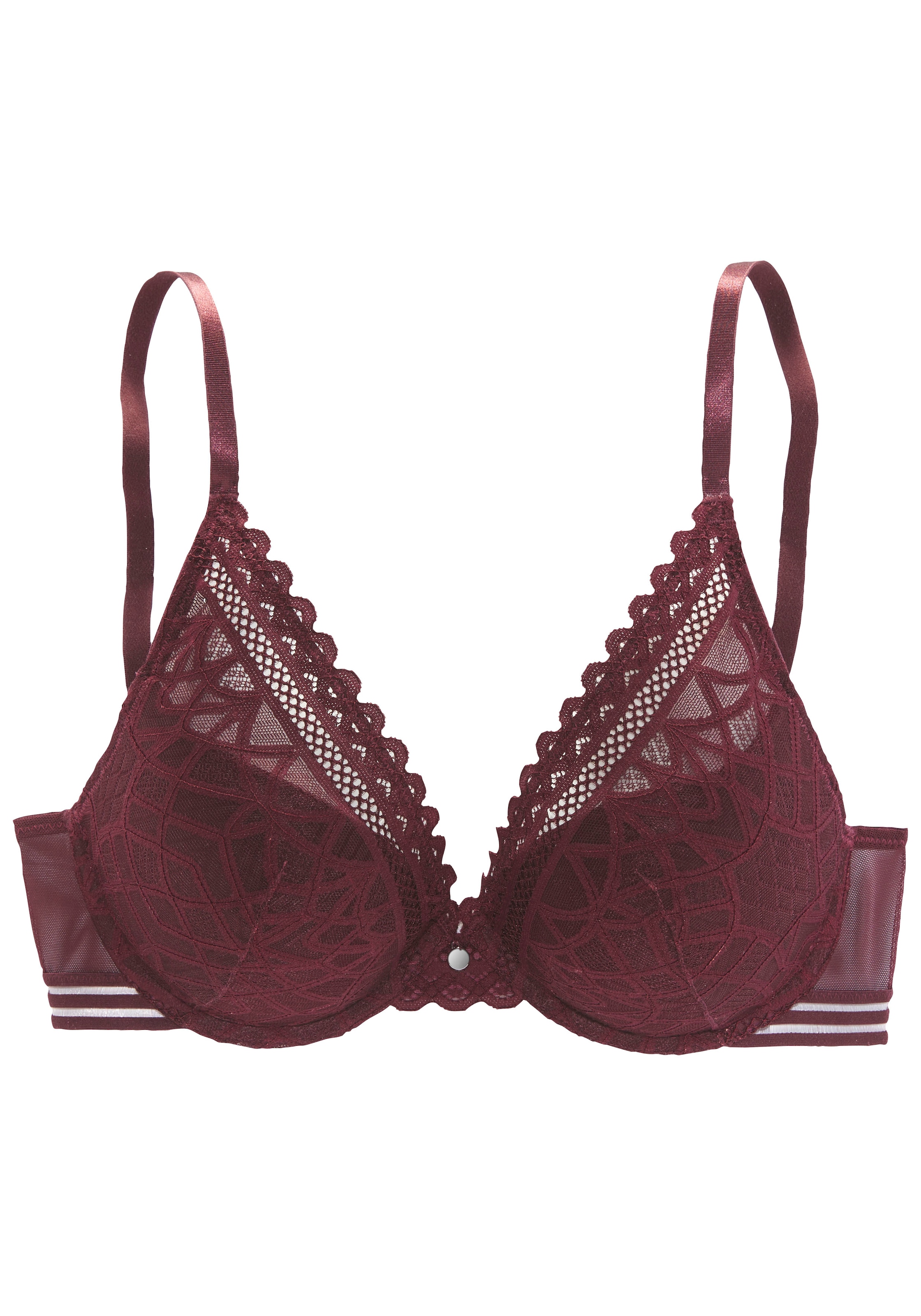 s.Oliver Push-up-BH »Milene«, im edlen High-Apex Look mit graphischer Jacquardspitze, sexy Dessous
