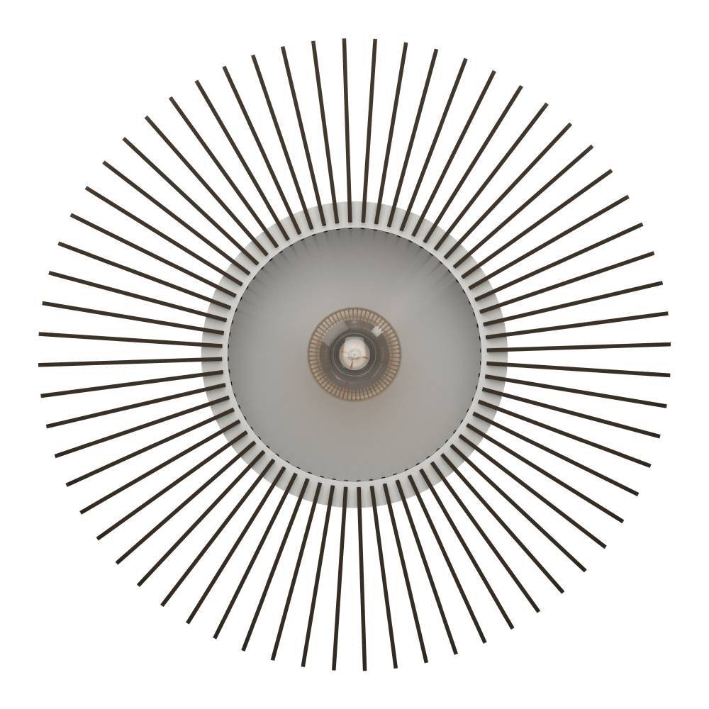 EGLO Deckenleuchte »PALOMBAIA«, 1 flammig, Leuchtmittel E27 | ohne Leuchtmittel, Deckenleuchte, Holz in Grau, Deckenlampe mit E27 Fassung, Ø 50 cm