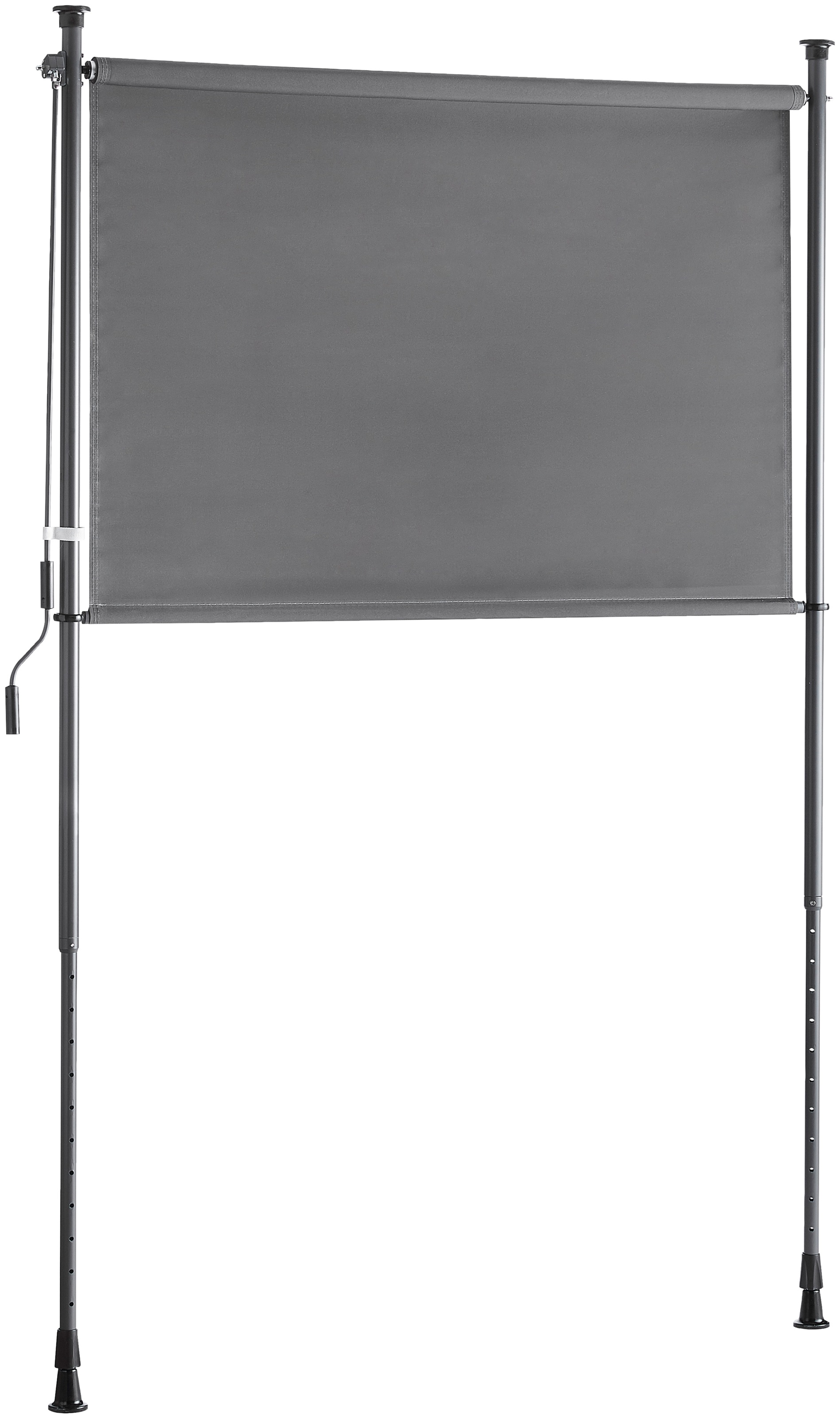 Senkrechtmarkise KONIFERA "Costa Azul", grau (anthrazit), B:150cm H:225cm, Polyacryl, Markisen, BxH: 150x225 cm, mit Teleskop-Funktion 2