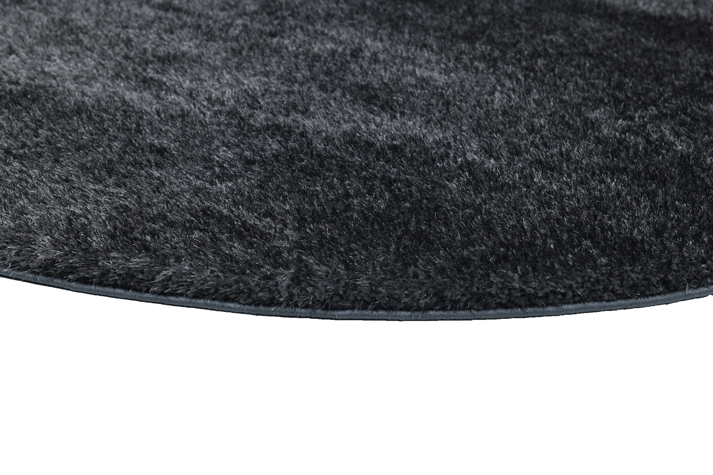 my home Hochflor-Teppich »Malin«, rund, 43 mm Höhe, Uni-Farben, leicht glänzend, besonders flauschig durch Mikrofaser
