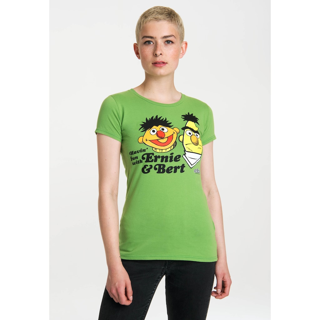 LOGOSHIRT T-Shirt »Sesamstraße – Ernie & Bert«, mit lizenziertem Print
