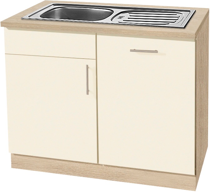 wiho Küchen Spülenschrank "Kiel", 110 cm breit, inkl. Tür/Griff/Sockel für günstig online kaufen