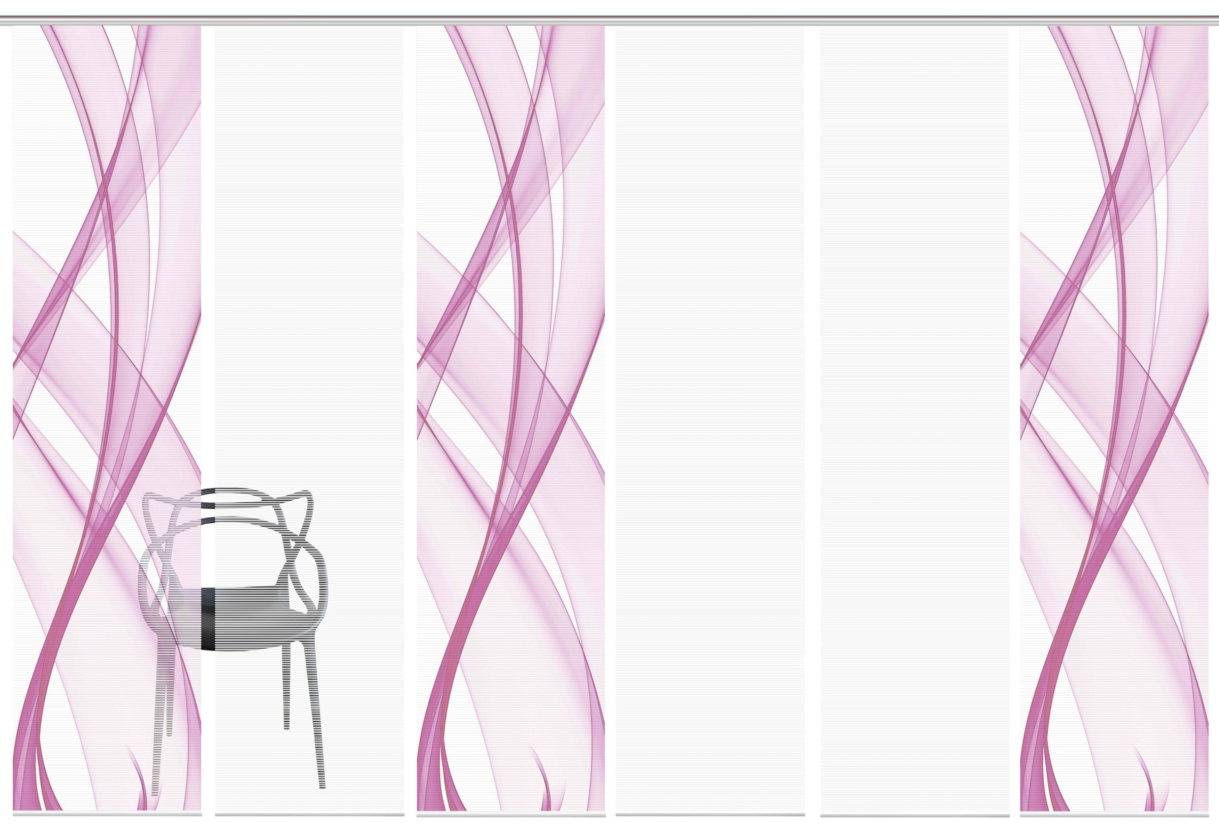 Vision Schiebegardine "PACOLIA" Paneelwagen 6 Stk. tlg. SET,SCHIEBEVORHANG, günstig online kaufen