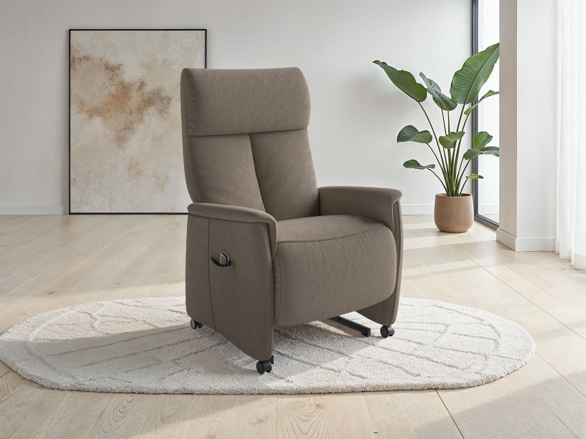sit&more TV-Sessel "Cremona Comfort" wahlweise manuell oder elektrischer Funktion mit Akku