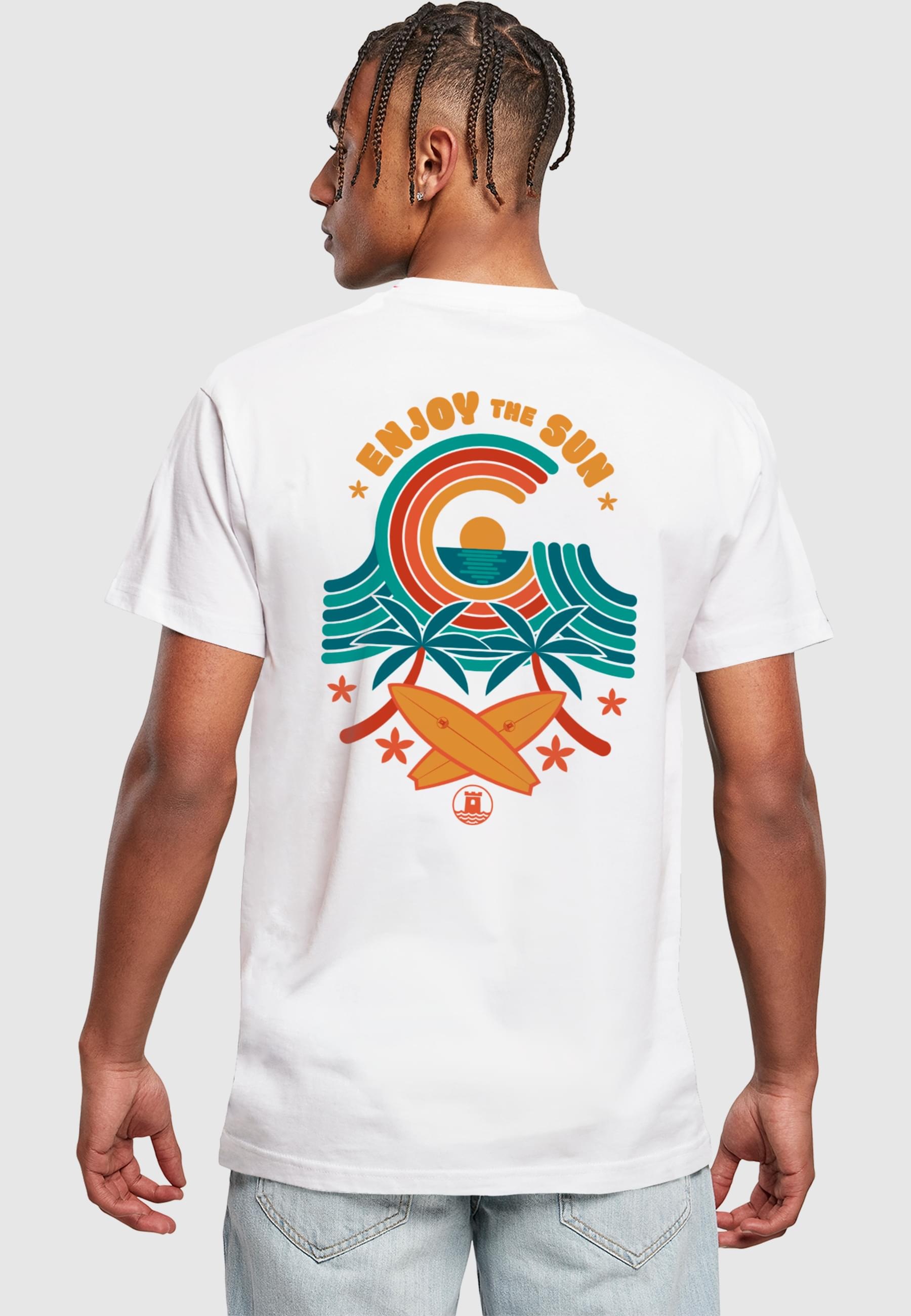 MisterTee T-Shirt »MisterTee Herren Beach Paradise Tee«, (1 tlg.)
