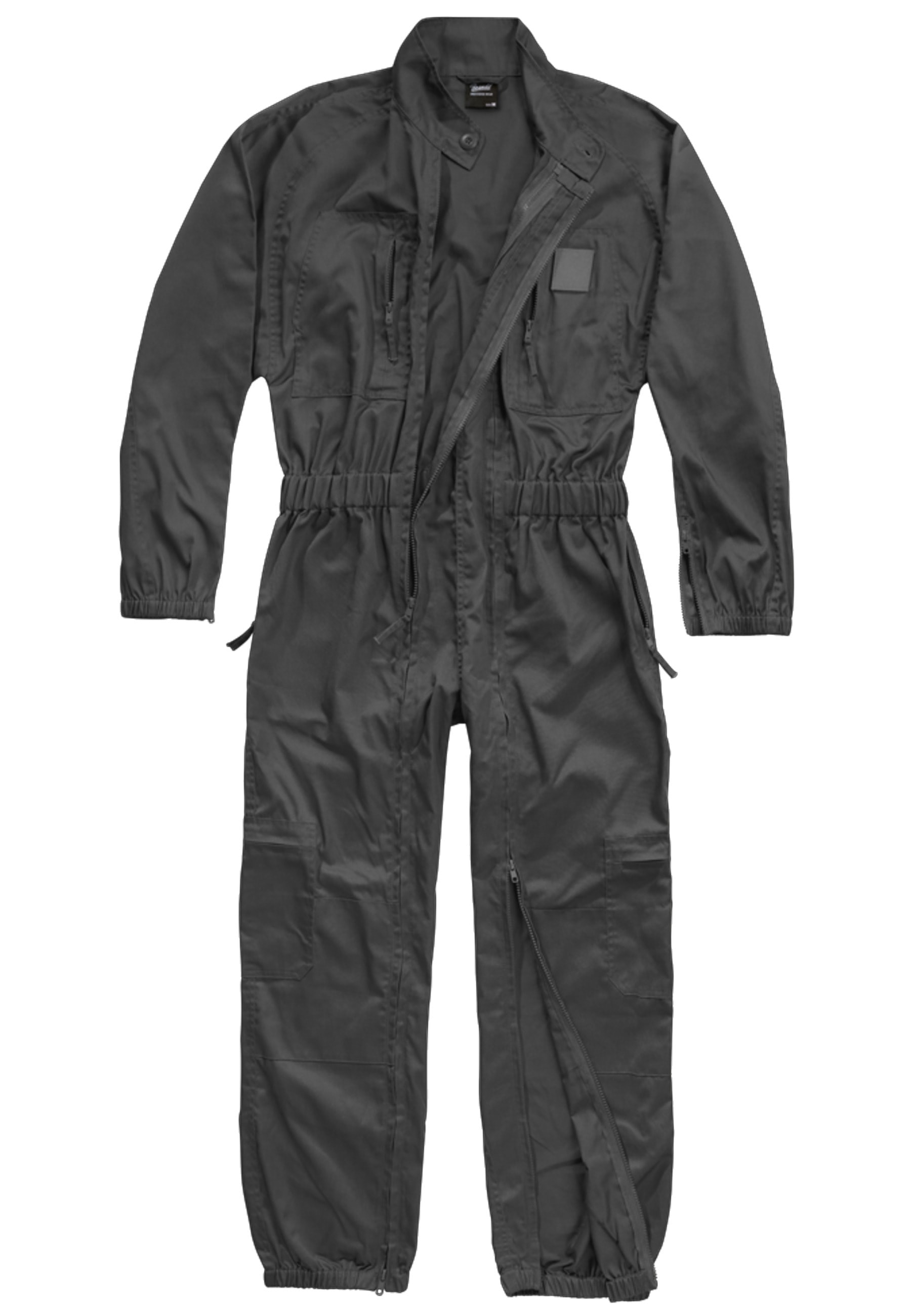 Jumpsuit BRANDIT "Brandit Herren Einsatzkombi", Herren, Gr. M, US-Größen, anthrazit, 80% Polyester, 20% Baumwolle, unifarben, normal, Overalls Jumpsuit