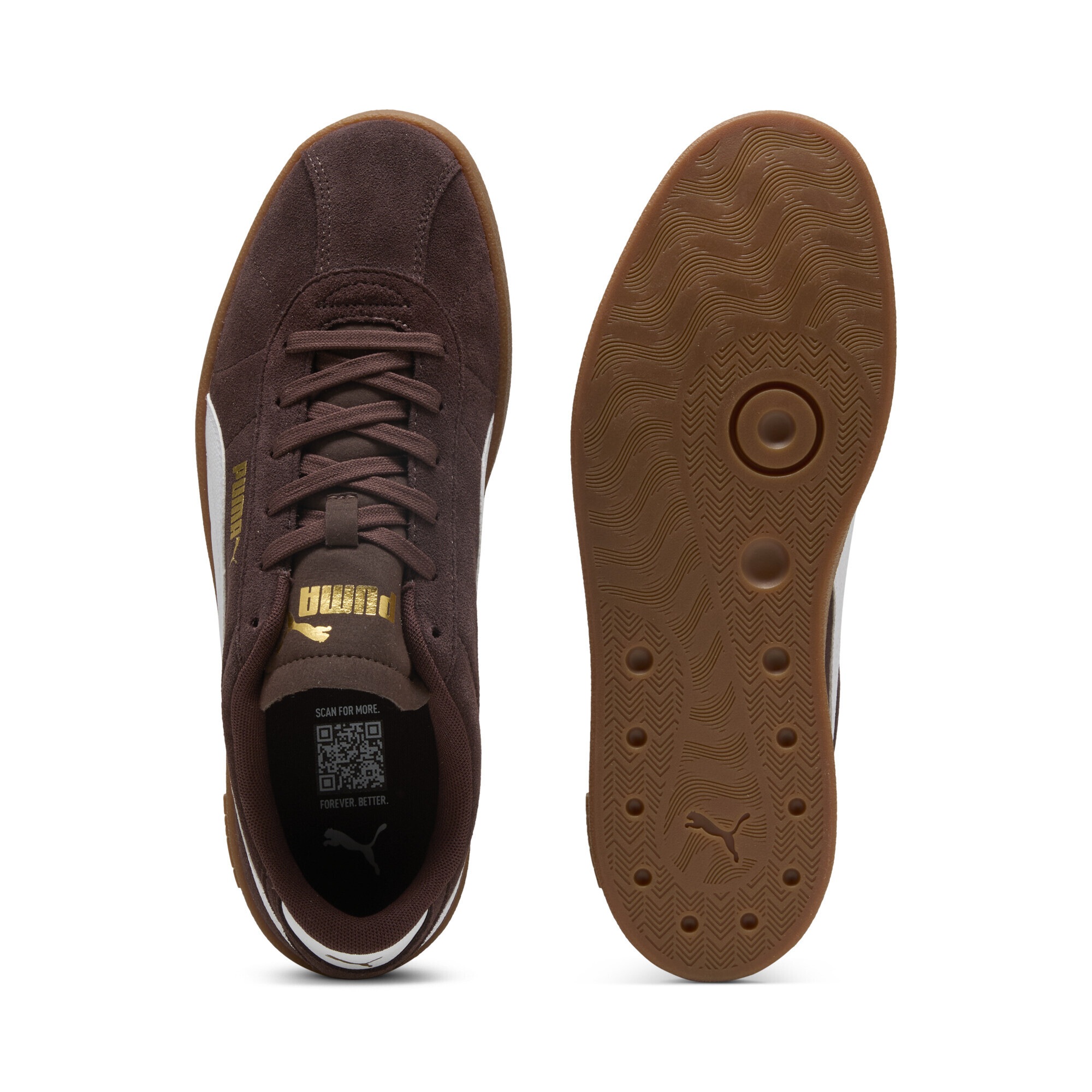 PUMA Club II Sneakers Brown White 40 2