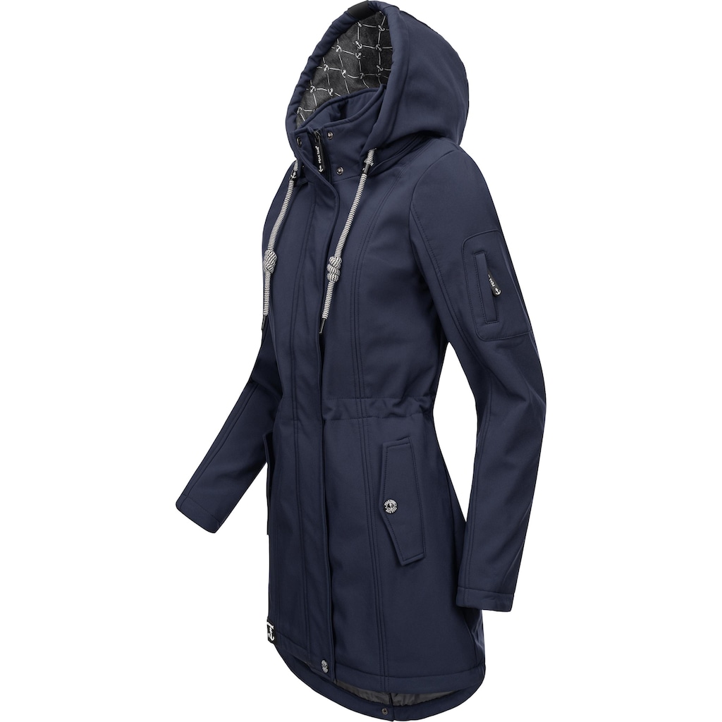 PEAK TIME Softshelljacke »L60013«, mit Kapuze