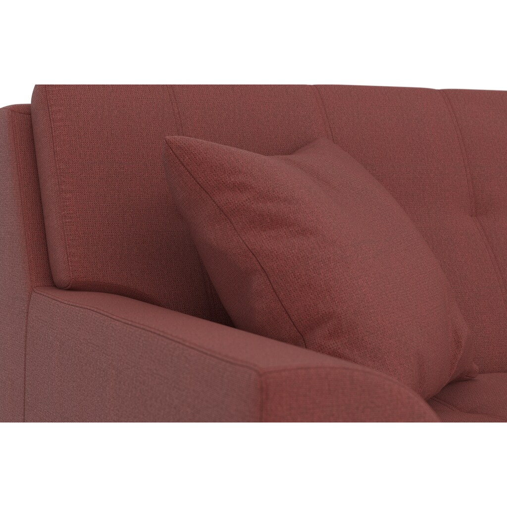 DOMO collection Ecksofa Treviso, wahlweise mit Bettfunktion, incl. Zierkissen