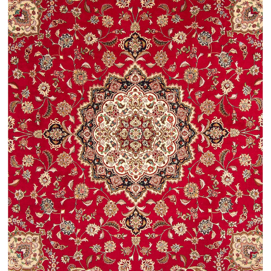 morgenland Orientteppich »Perser - Täbriz - Royal quadratisch - 254 x 254 cm - rot«, quadratisch