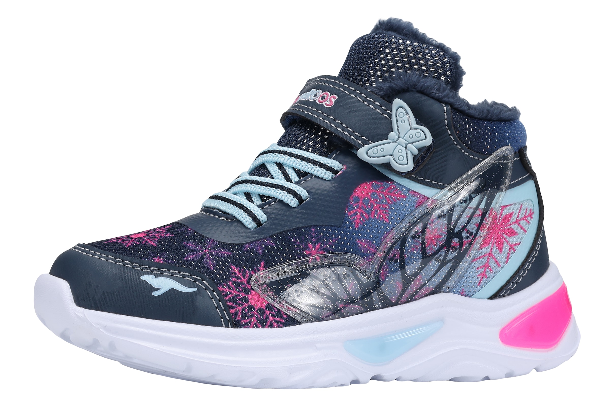 KangaROOS Sneaker "K-SLG ADONIS MID EV" Blinkschuh mit Warmfutter
