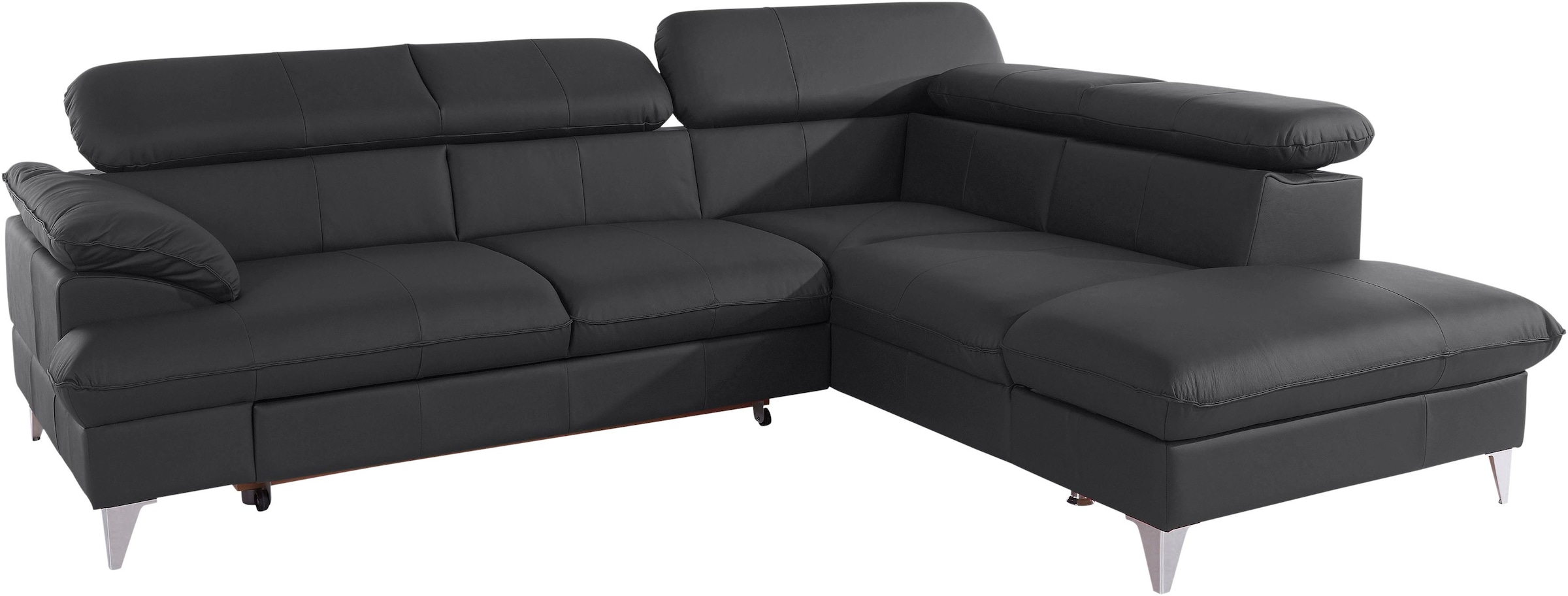 COTTA Ecksofa »Caluso L-Form«, mit Kopfteilverstellung, wahlweise mit Bettfunktion & Bettkasten