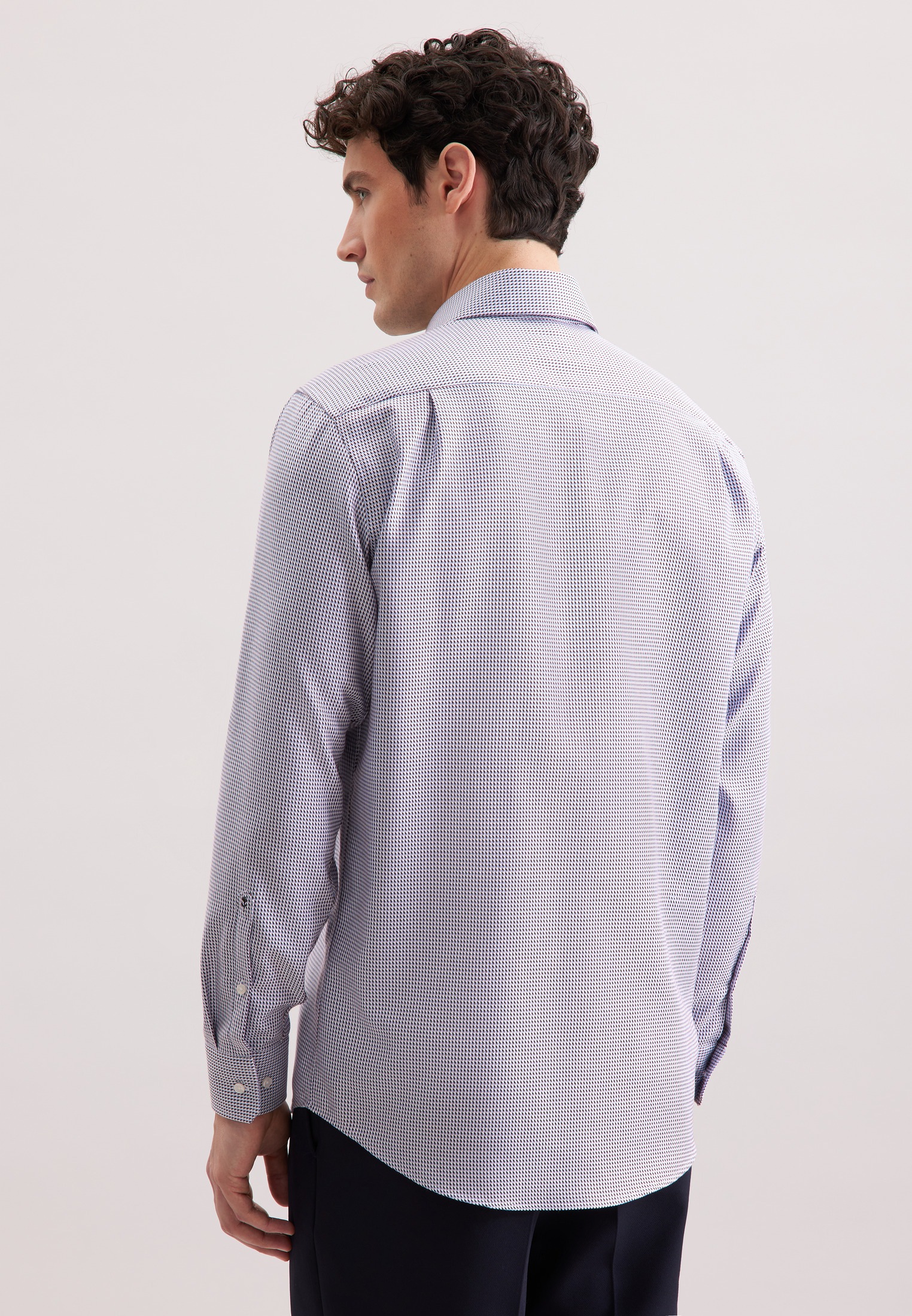 seidensticker Businesshemd "Schwarze Rose" Regular 1/1 Kentkragen Pepita günstig online kaufen