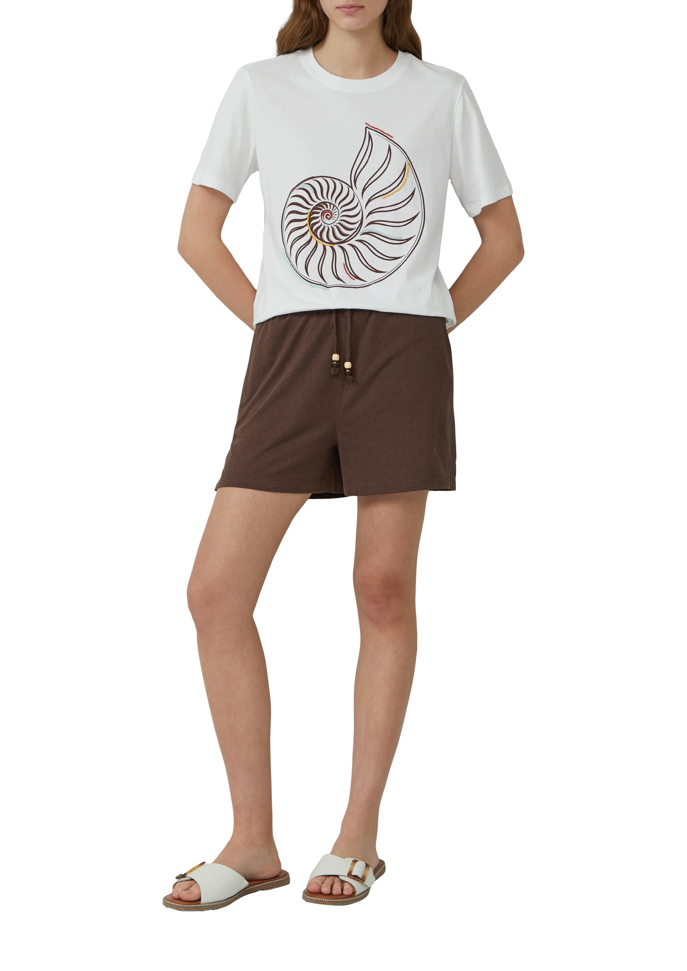 s.Oliver Shorts, Sommerhose mit Schmuck Steinen günstig online kaufen