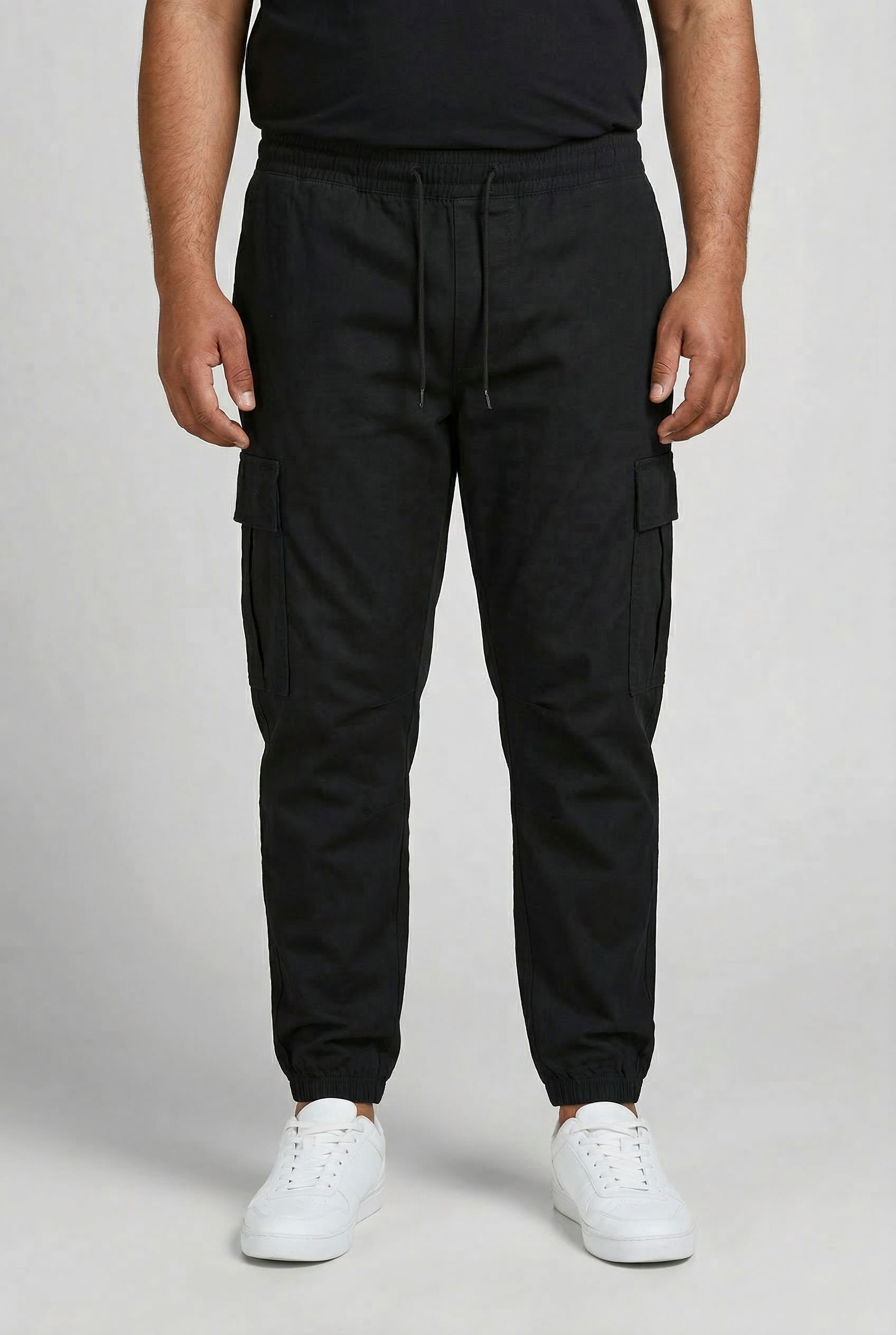 Jack & Jones PlusSize Cargohose "JPSTKANE DYLAN CUFFED CARGO RET PLS" Baumwollmischung, relaxed fit