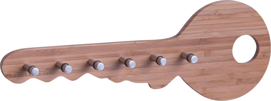 Zeller Present Schlüsselbrett "Bamboo" aus hochwerigem Bamus