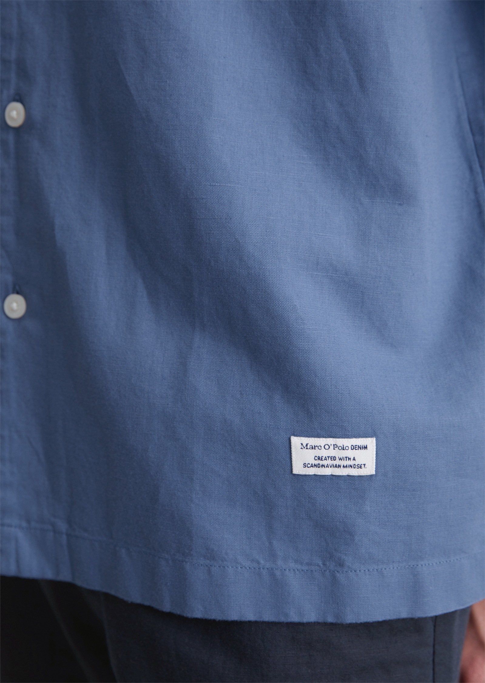 Marc O'Polo DENIM Kurzarmhemd »aus Leinen-Bio-Baumwoll-Mix«