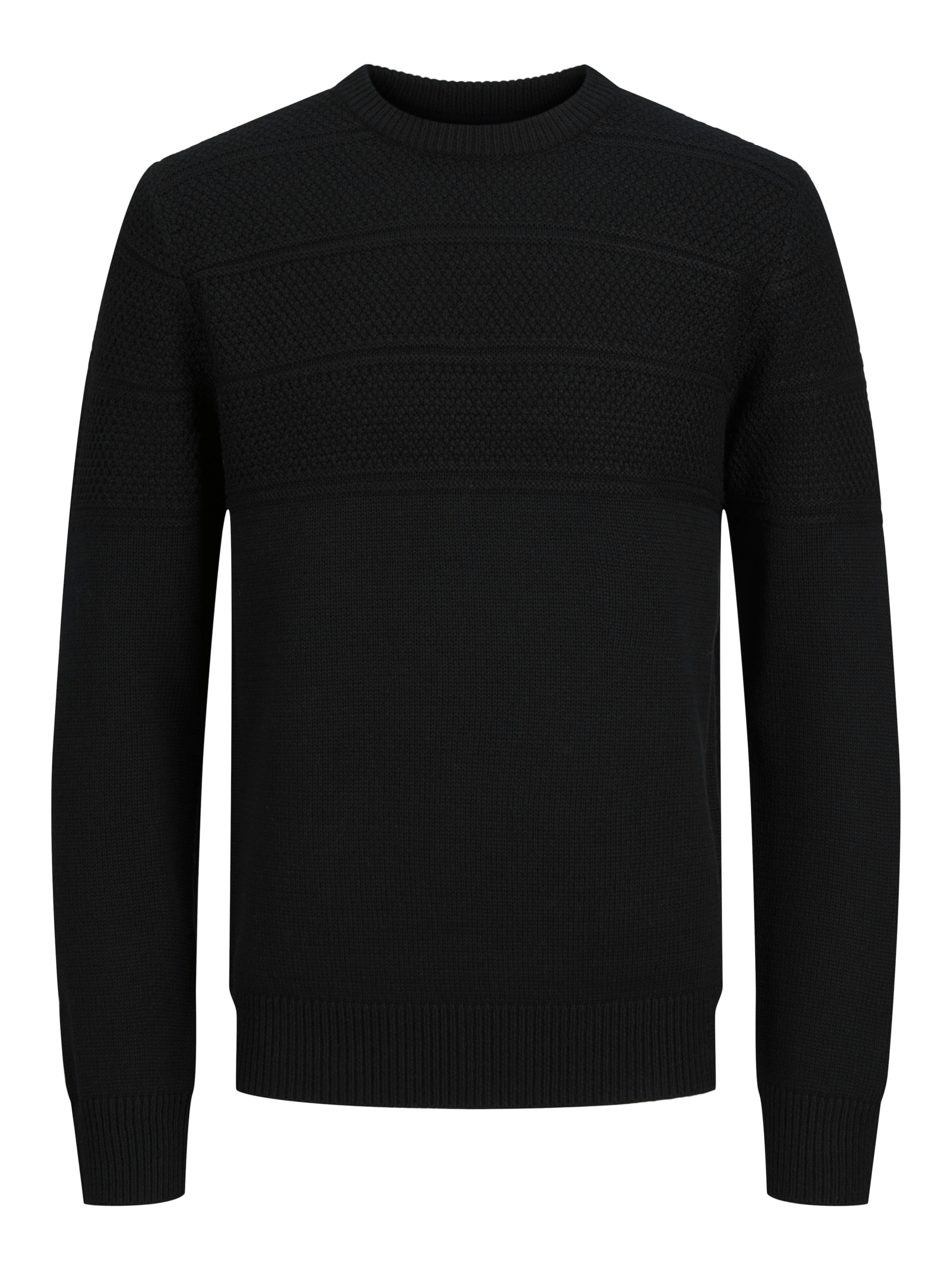 Jack & Jones Rundhalspullover »JJJERRY KNIT CREW NECK AW24«, mit Struktur