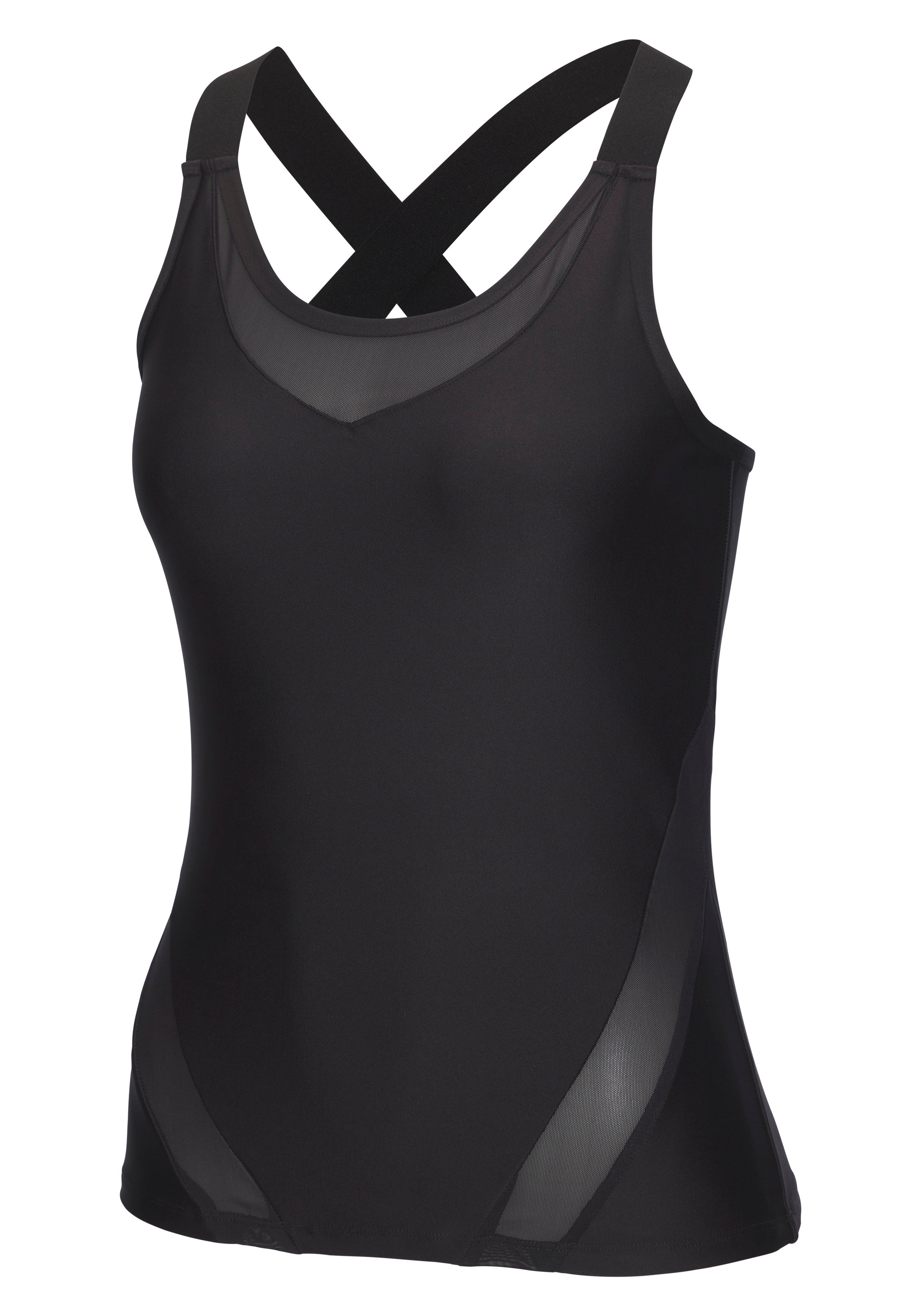 Thumbnail - LASCANA ACTIVE Sporttop mit Mesh-Einsatz und gekreuzte Träger im Rücken