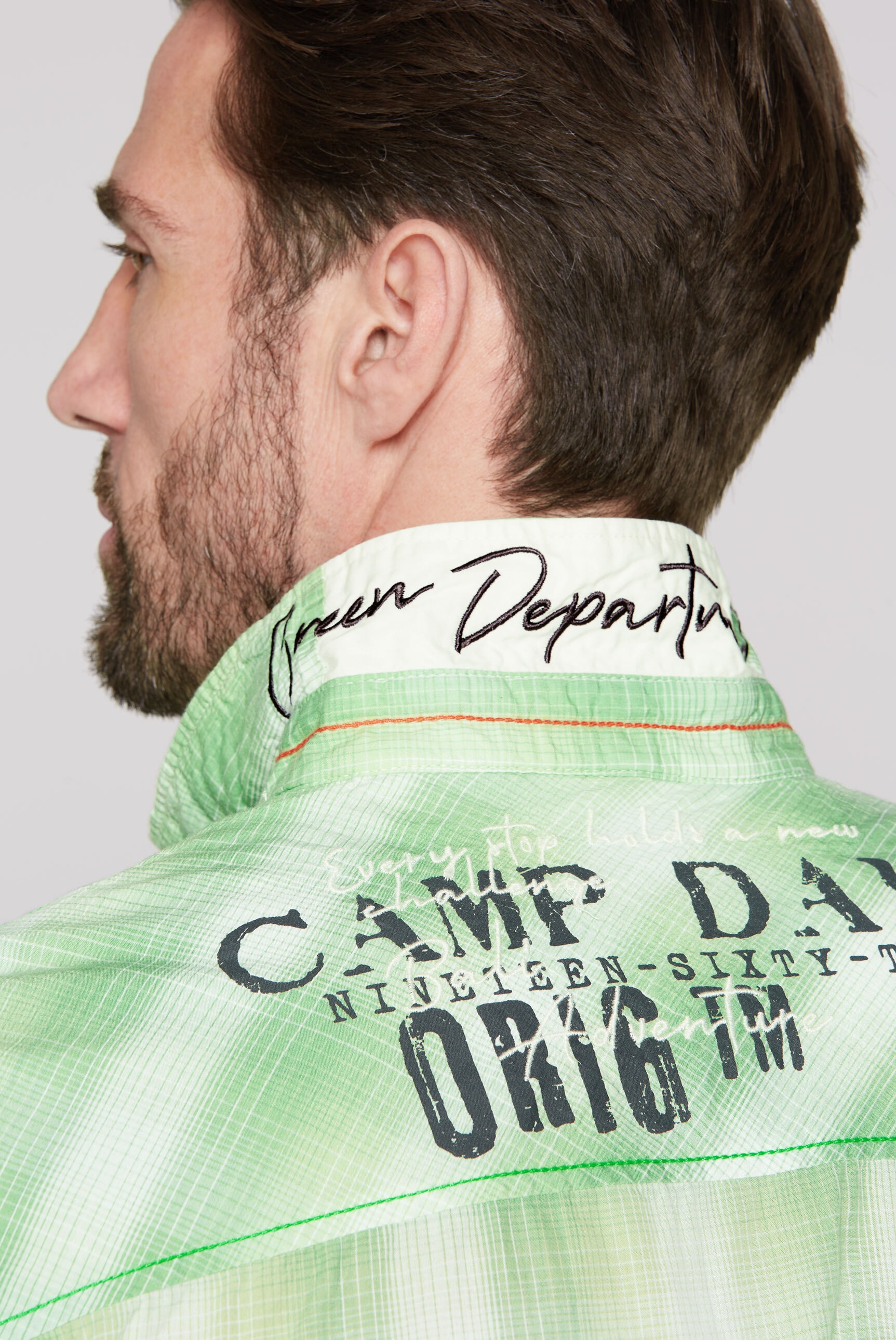 CAMP DAVID Kurzarmhemd, aus Baumwolle