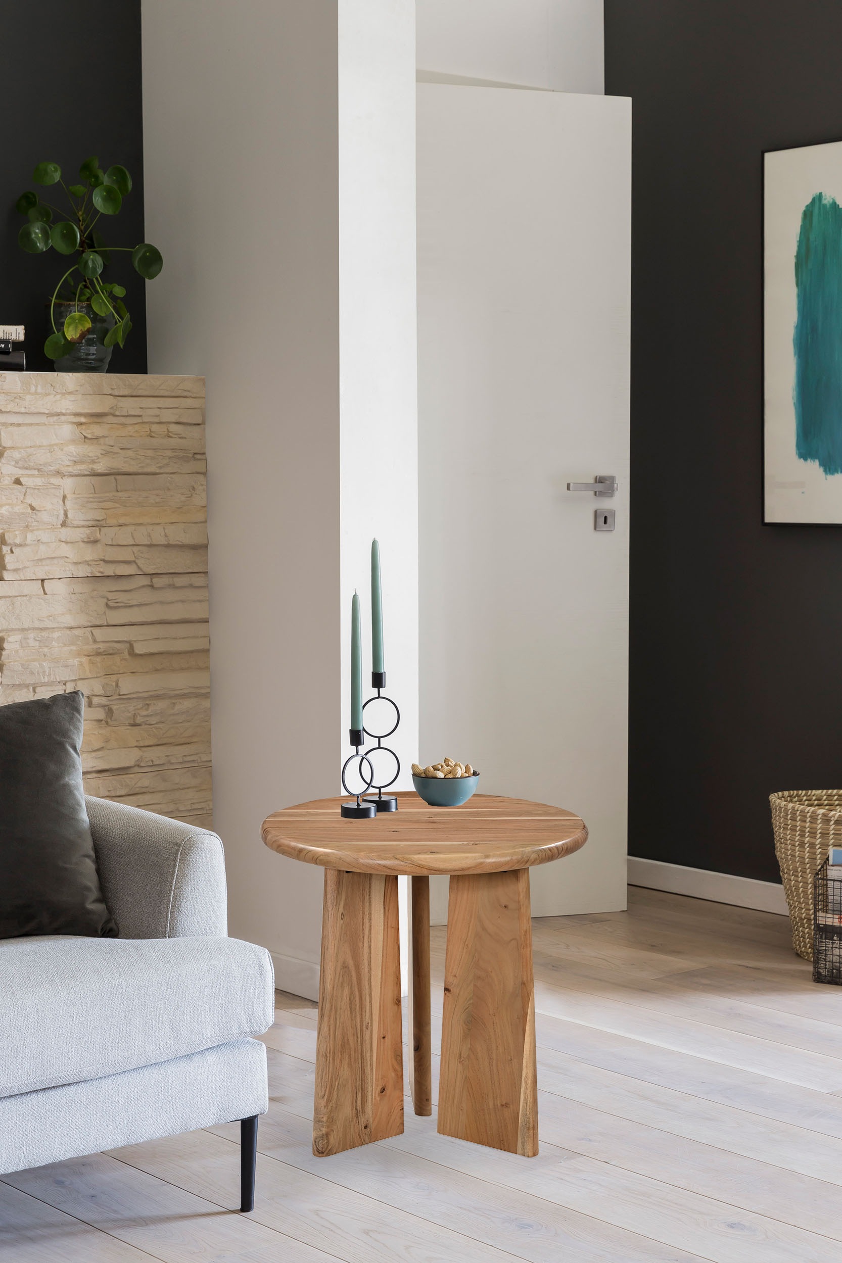 SIT Beistelltisch »ACACIA WAVE«, mit ausgeprägter Maserung