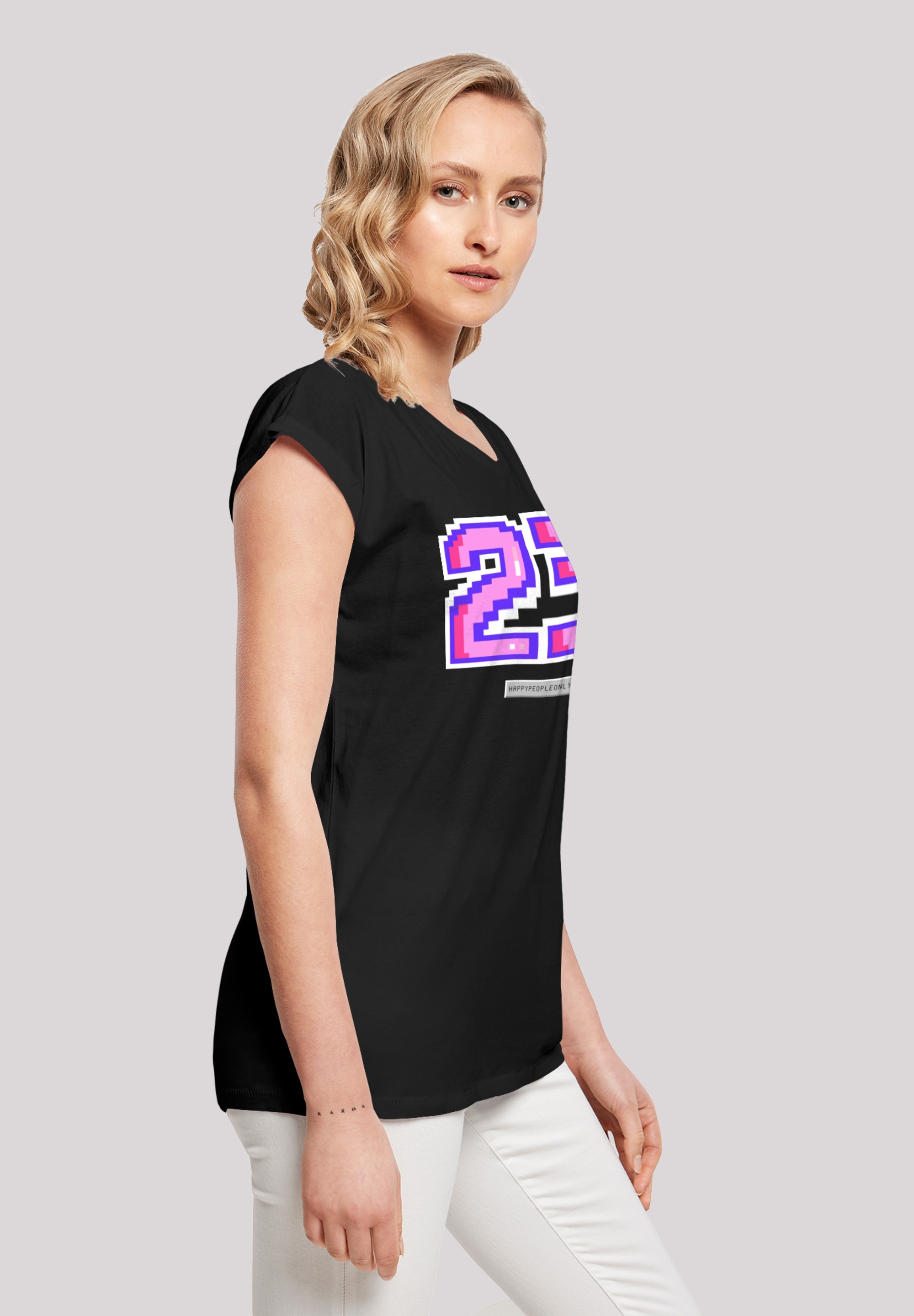 kaufen | T-Shirt »Pixel für pink«, Print 23 BAUR F4NT4STIC