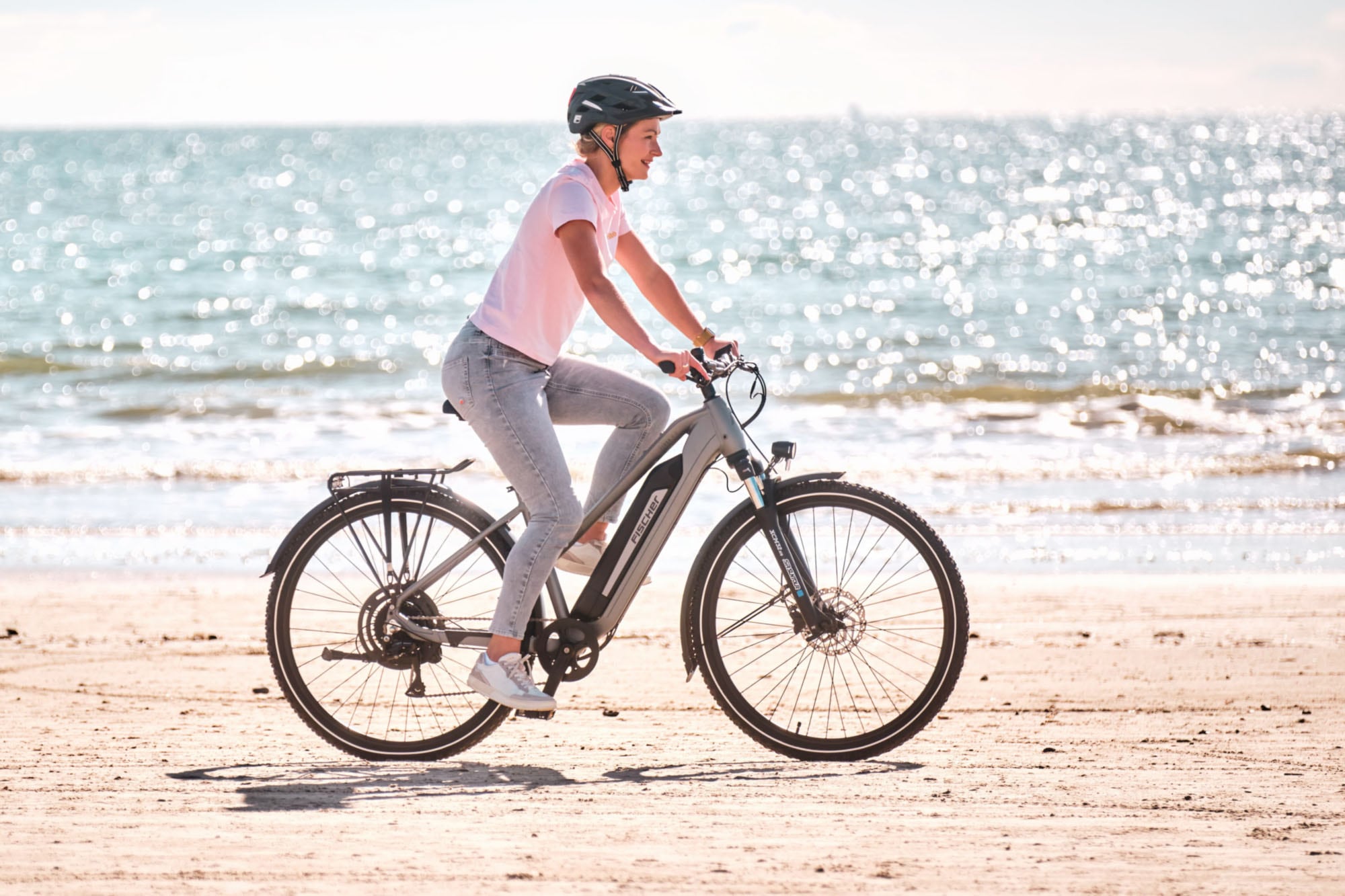 FISCHER Fahrrad »TERRA 2.2 688 55« 8 Gang Shimano ACERA Schaltwerk Heckmotor mit Akku-Ladegerät;mit Werkzeug, 