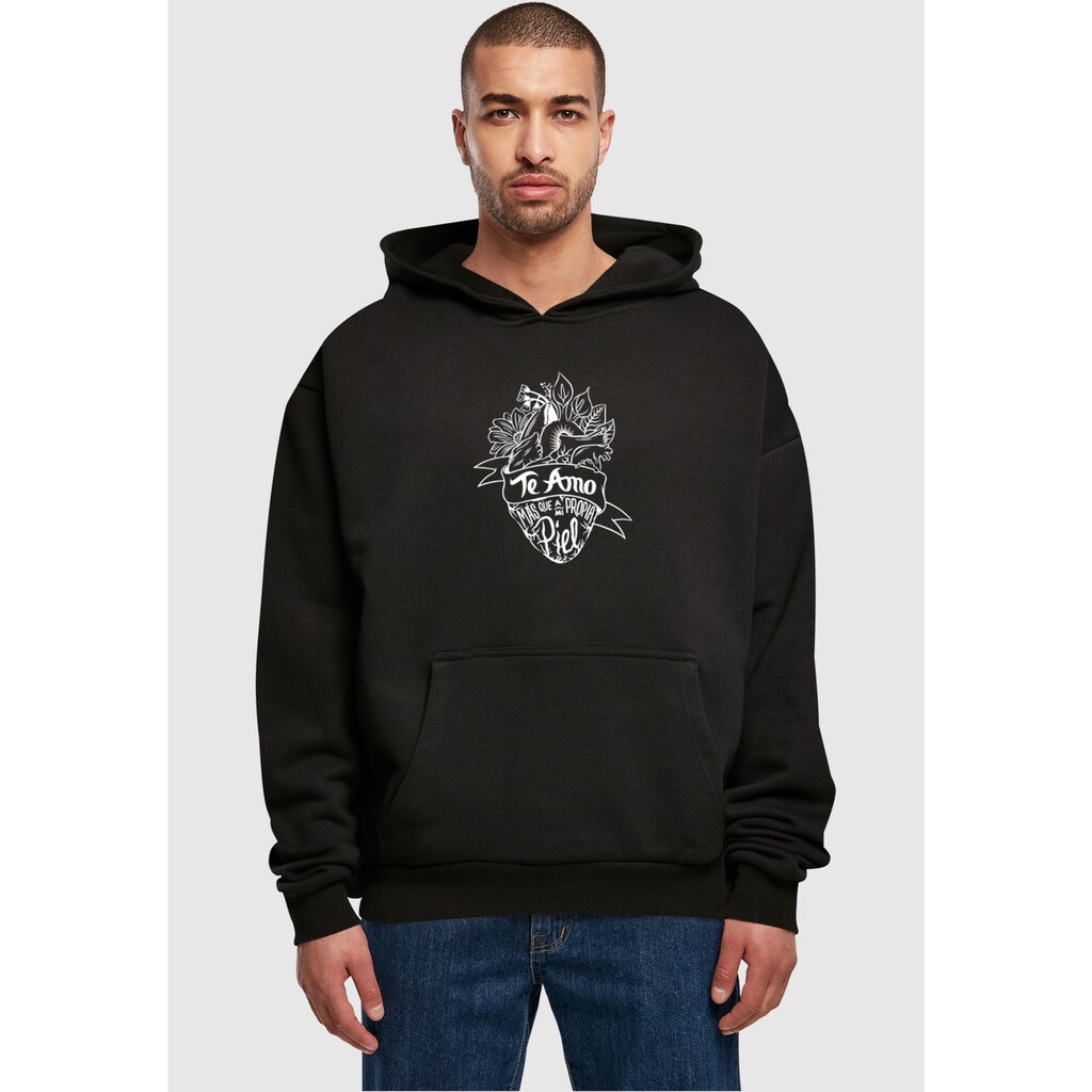 Merchcode Kapuzensweatshirt »Merchcode Herren Frida Kahlo - Te amo outline Ultra Heavy Hoody«, (1 tlg.)