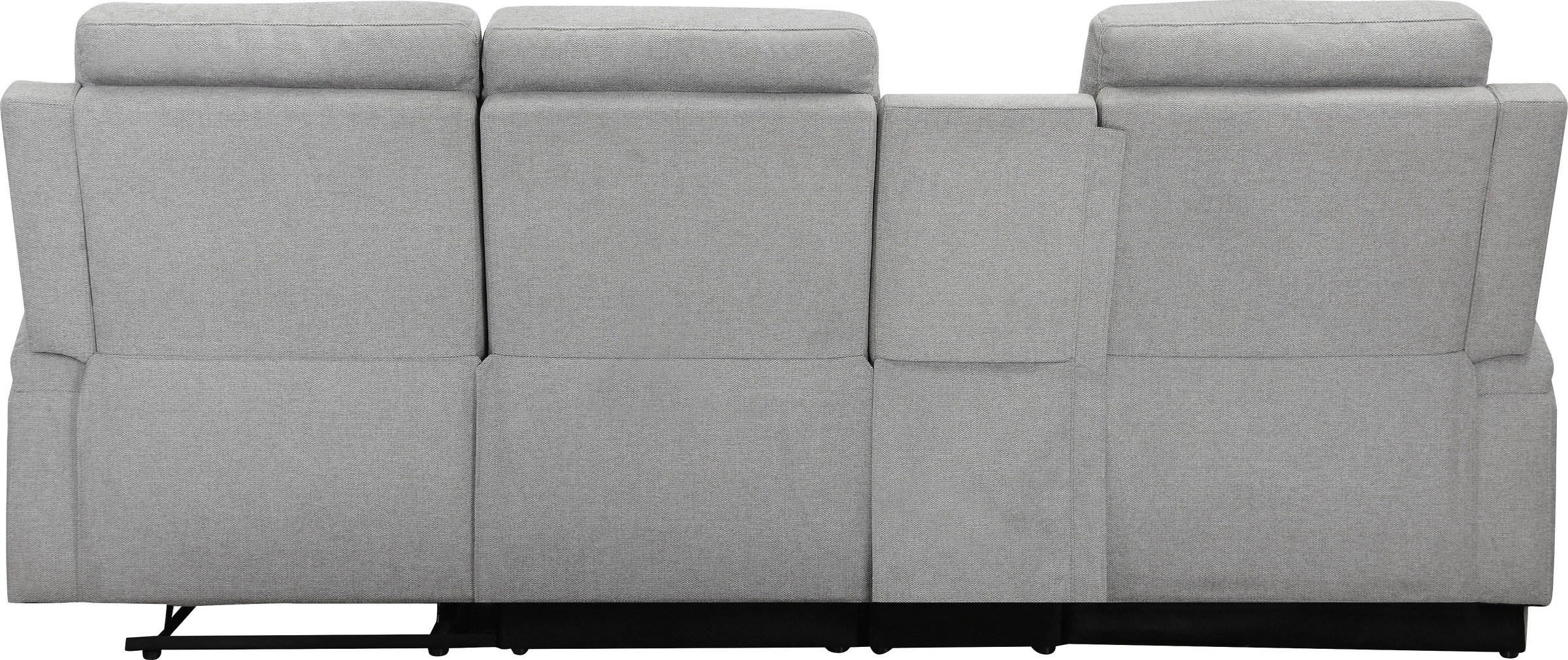 Home affaire Ecksofa »NAPORI Multimediasofa, 3er Kinosessel XXL, L-Form, 3 Bezugsstoffe«, Kinosofa mit Relaxfunktion, Getränkehalter, Staufach und Staukasten