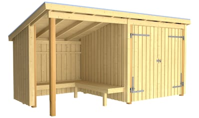 Gartenhaus »Nordic Multi«, (Packung), Gartenhaus 9,5 m², mit Doppeltür,...