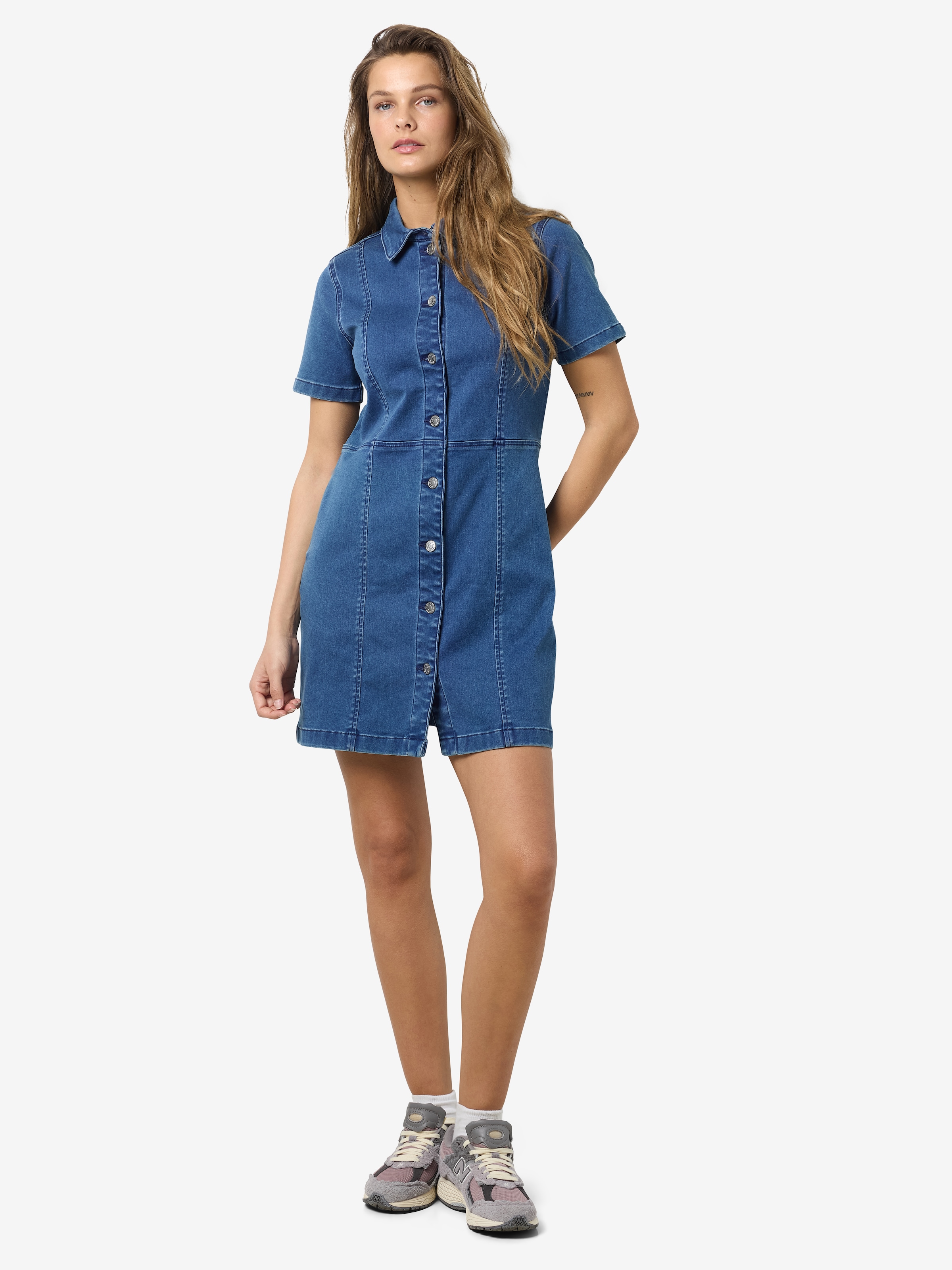 Noisy may Jeanskleid »NMNISA S/S SLIM DENIM DRESS VI534MB NOOS«