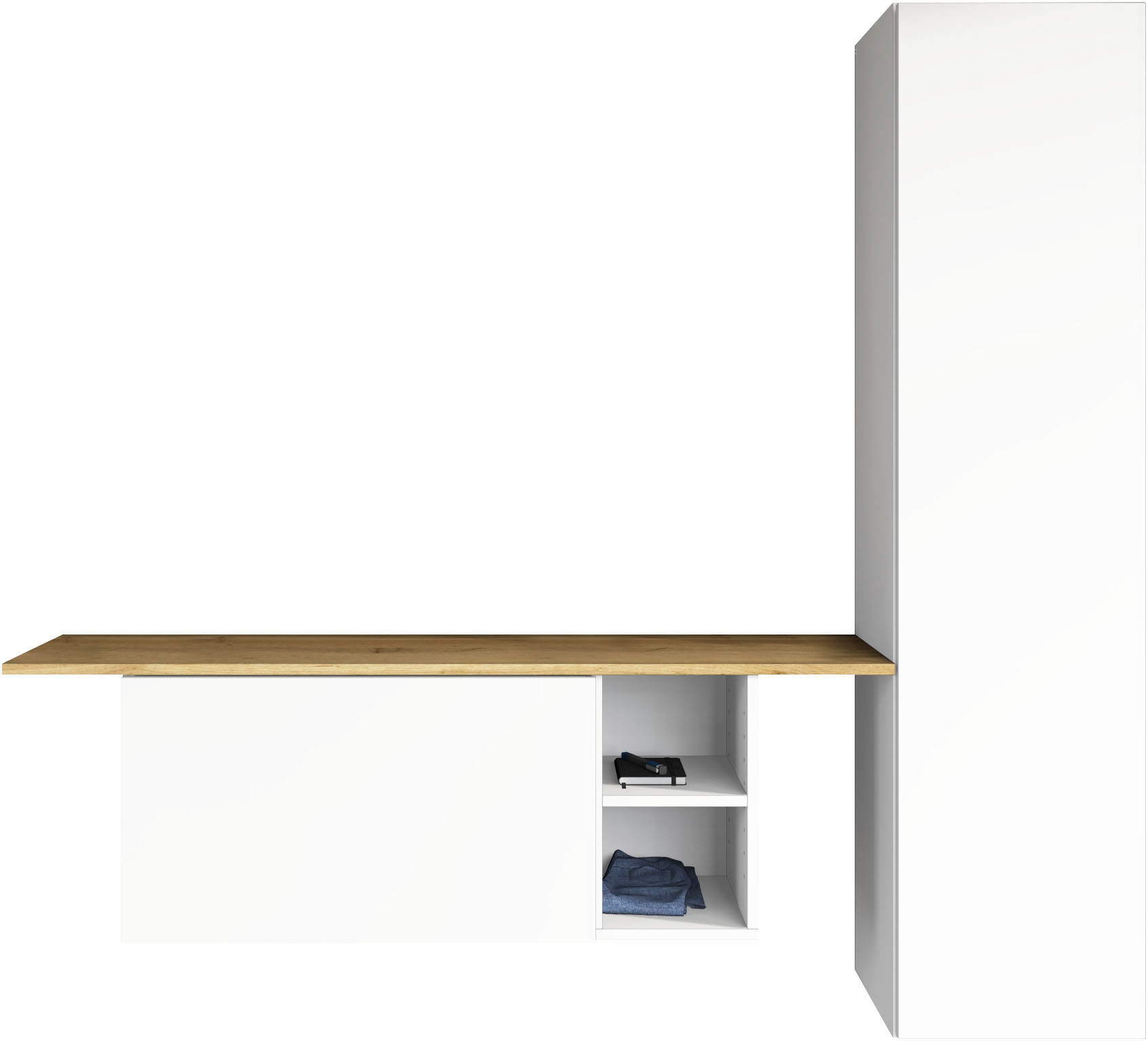 borchardt Möbel Garderoben-Set »Toledo, moderne hängende Garderobe, Schminktisch mit Regalfächern« Spar-Set, 