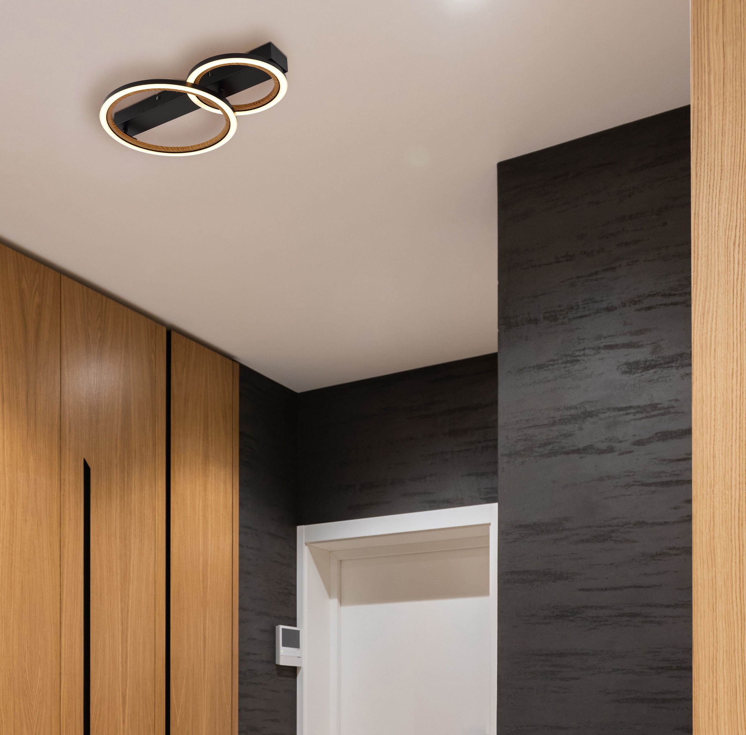 GLOBO LIGHTING Deckenleuchte »DAKARI I« LED-Modul 1 Stk. Warmweiß Deckenlampe Wohnzimmer-Leuchte Schlafzimmer-Leuchte Flur Küche