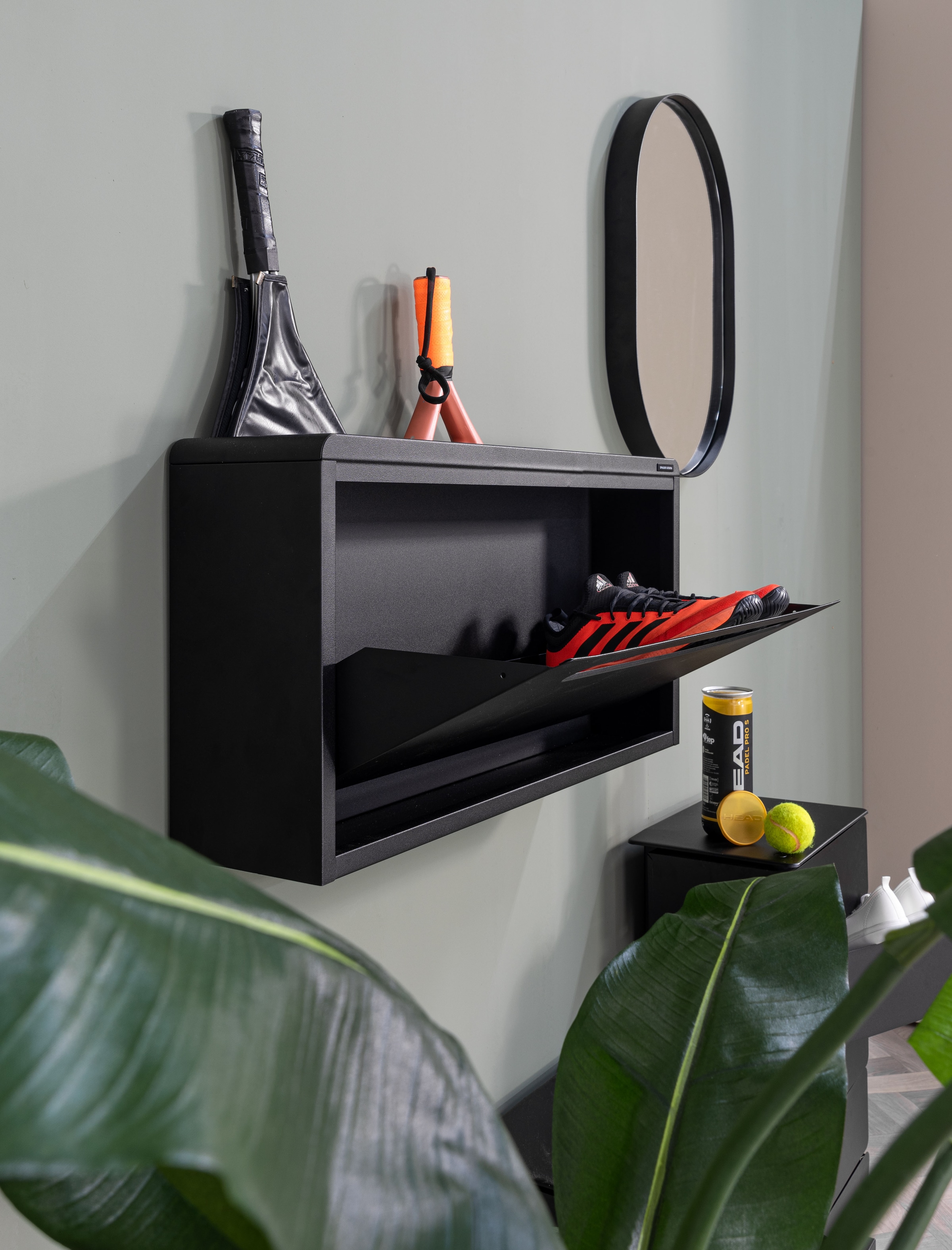 Spinder Design Schuhschrank »SPORTIVA«, Stahlschuhschrank für Sportschuhe und Zubehör