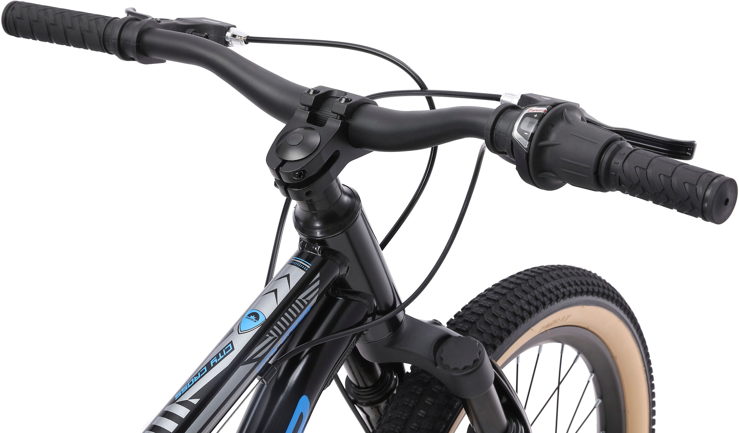 Bikestar Jugendfahrrad, 7 Gang, Shimano, RD-TY21 Schaltwerk, Kettenschaltung