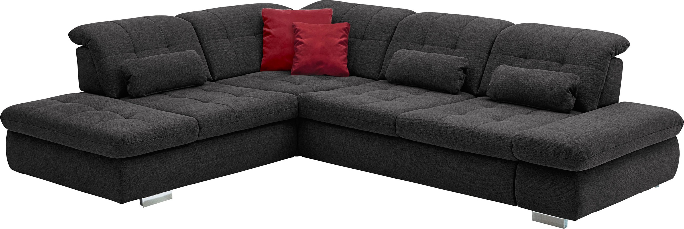 Die PlanBar Ecksofa »MP-IN17004 L-Form«, wahlweise mit Bettfunktion, Sitztiefen- und Kopfteilverstellung