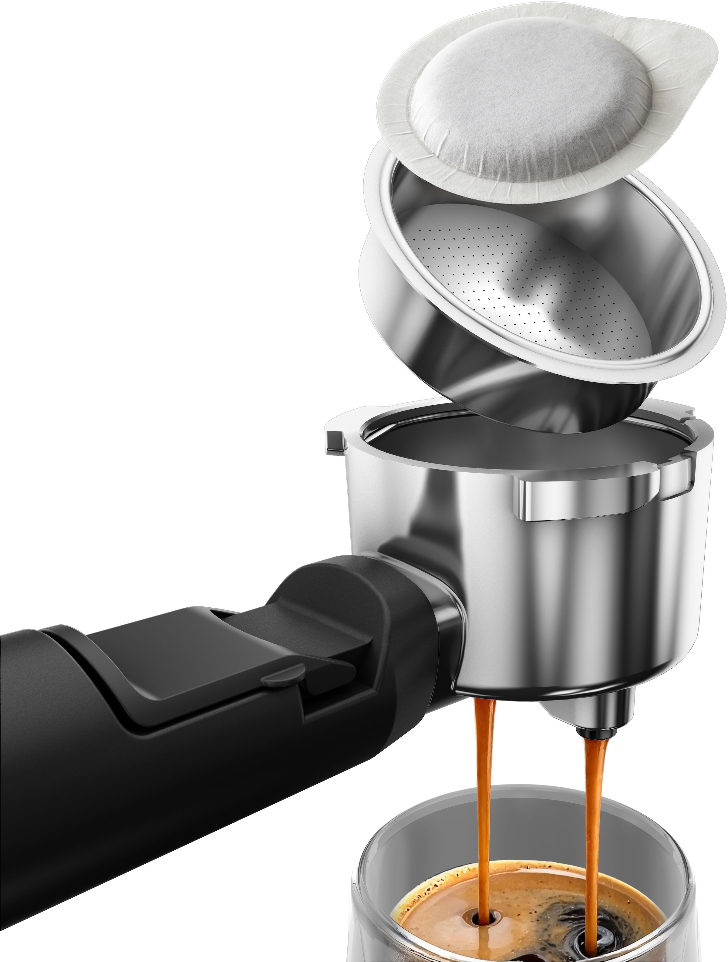 Grundig Siebträgermaschine »KSM 8530« 1688W Kaffeevollautomat mit 20 Bar, Touch & CreamyPro™