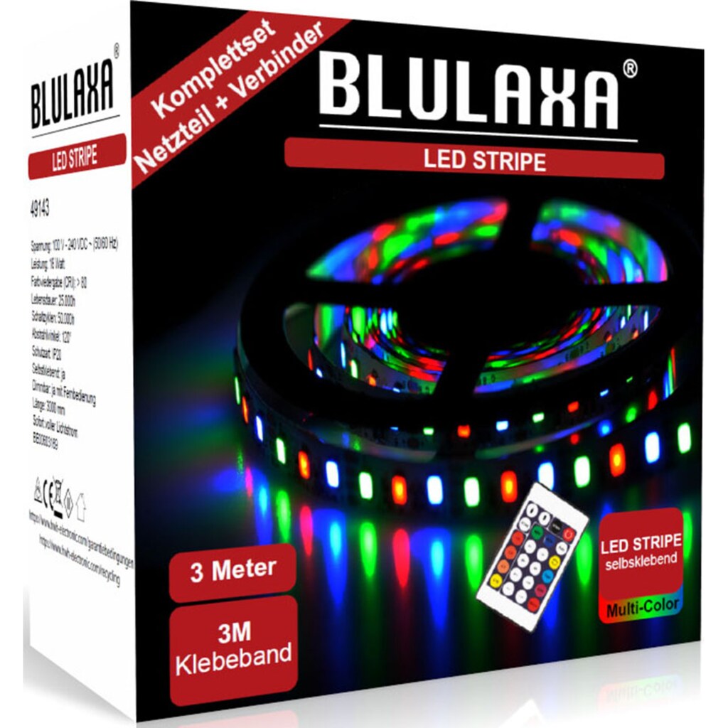 BLULAXA LED Stripe »LED Stipe SET RGB mehrfarbig«