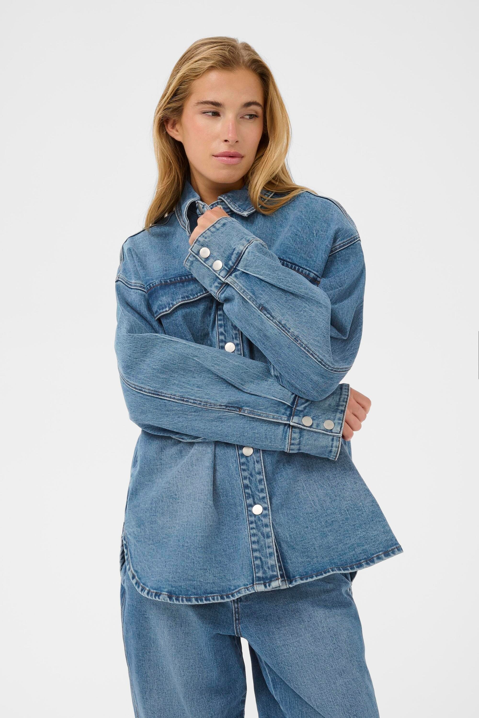 KAFFE Jeansbluse »Jeanshemd KAleanne«